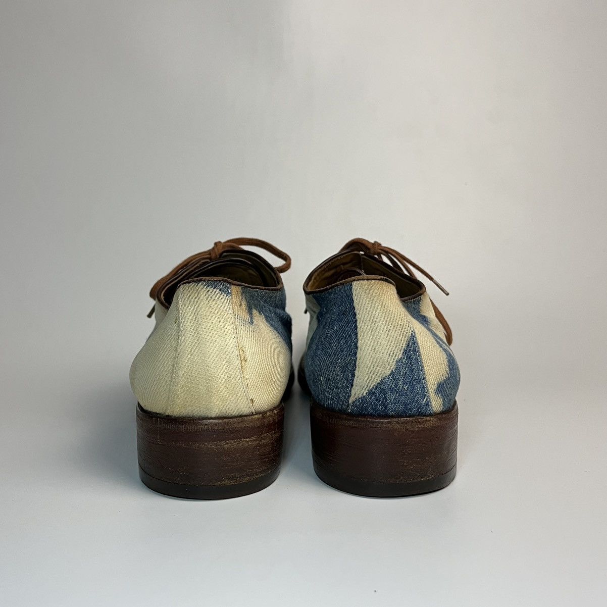 Dries Van Noten Dries Van Noten SS11 Archival Bleached Denim Derby Shoes Size US 9 / EU 42 - 7 Thumbnail