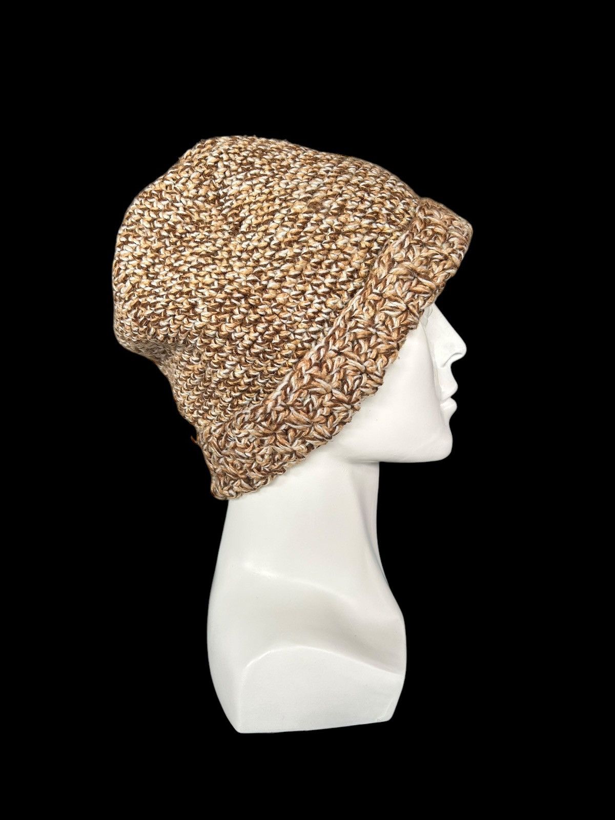 Japanese Brand × Kapital × Vintage Crochet Knitted handmade big Beanie Hats ☠️☠️ Size ONE SIZE - 3 Thumbnail