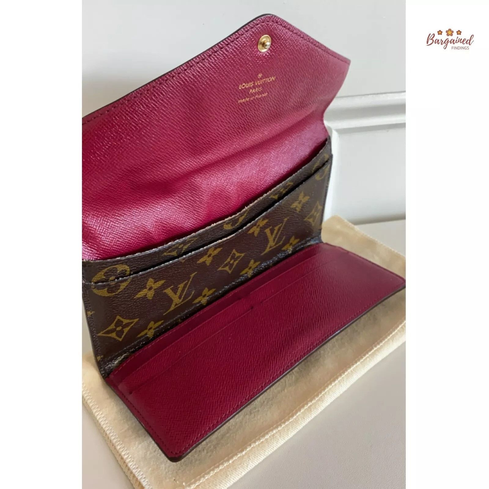 Louis Vuitton Louis Vuitton Monogram Leather Brown Josephine Long Wallet Size ONE SIZE - 8 Thumbnail