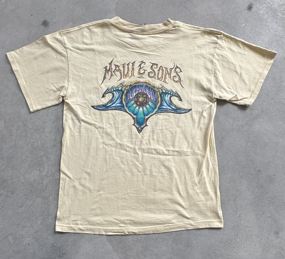 Maui and Sons VINTAGE 1997 MAUI & SONS CRAZY GRAPHIC TEE Size US M / EU 48-50 / 2 - 1 Thumbnail