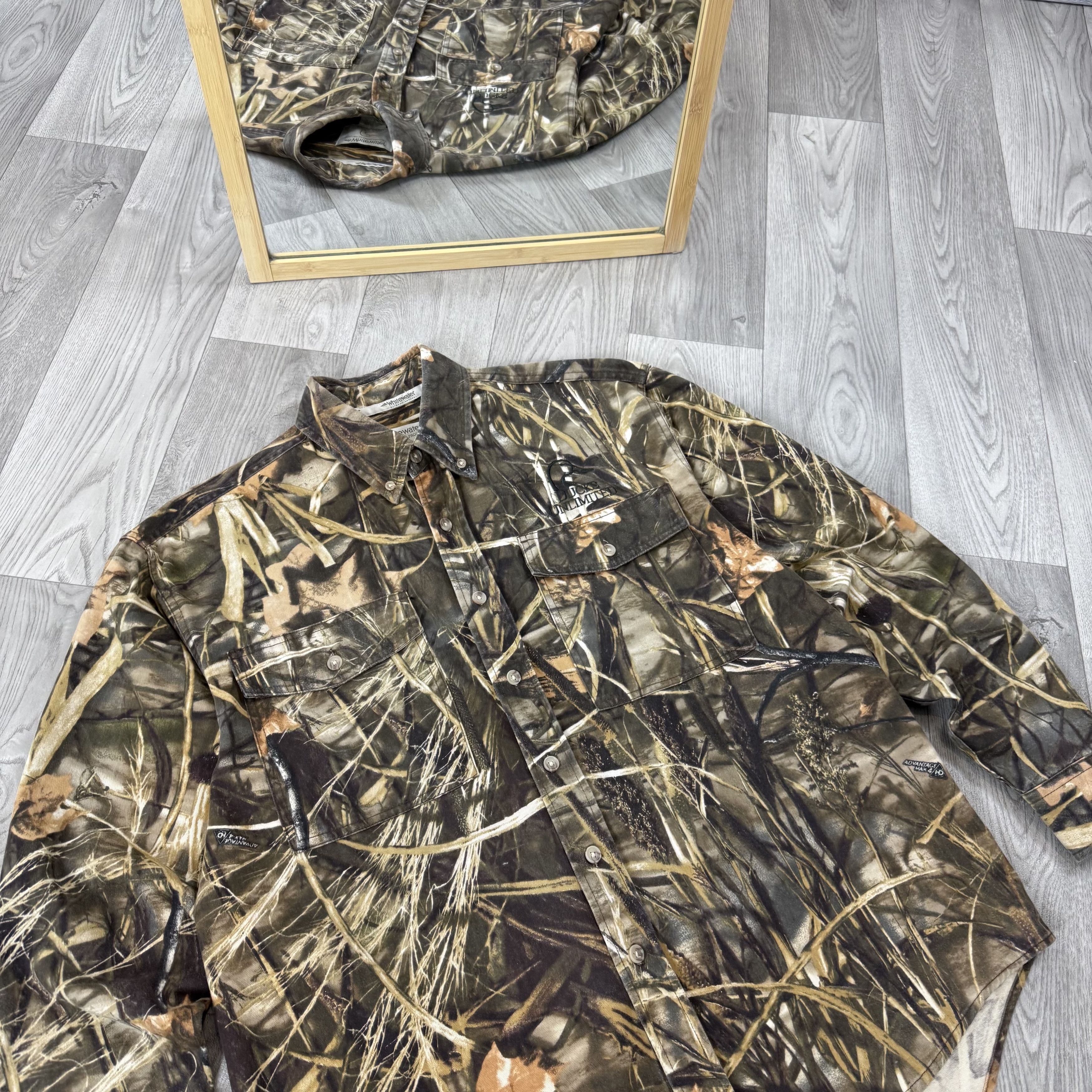 Vintage Vintage Ducks Unlimited Real Tree Button Up Overshirt Jacket Size US M / EU 48-50 / 2 - 5 Thumbnail