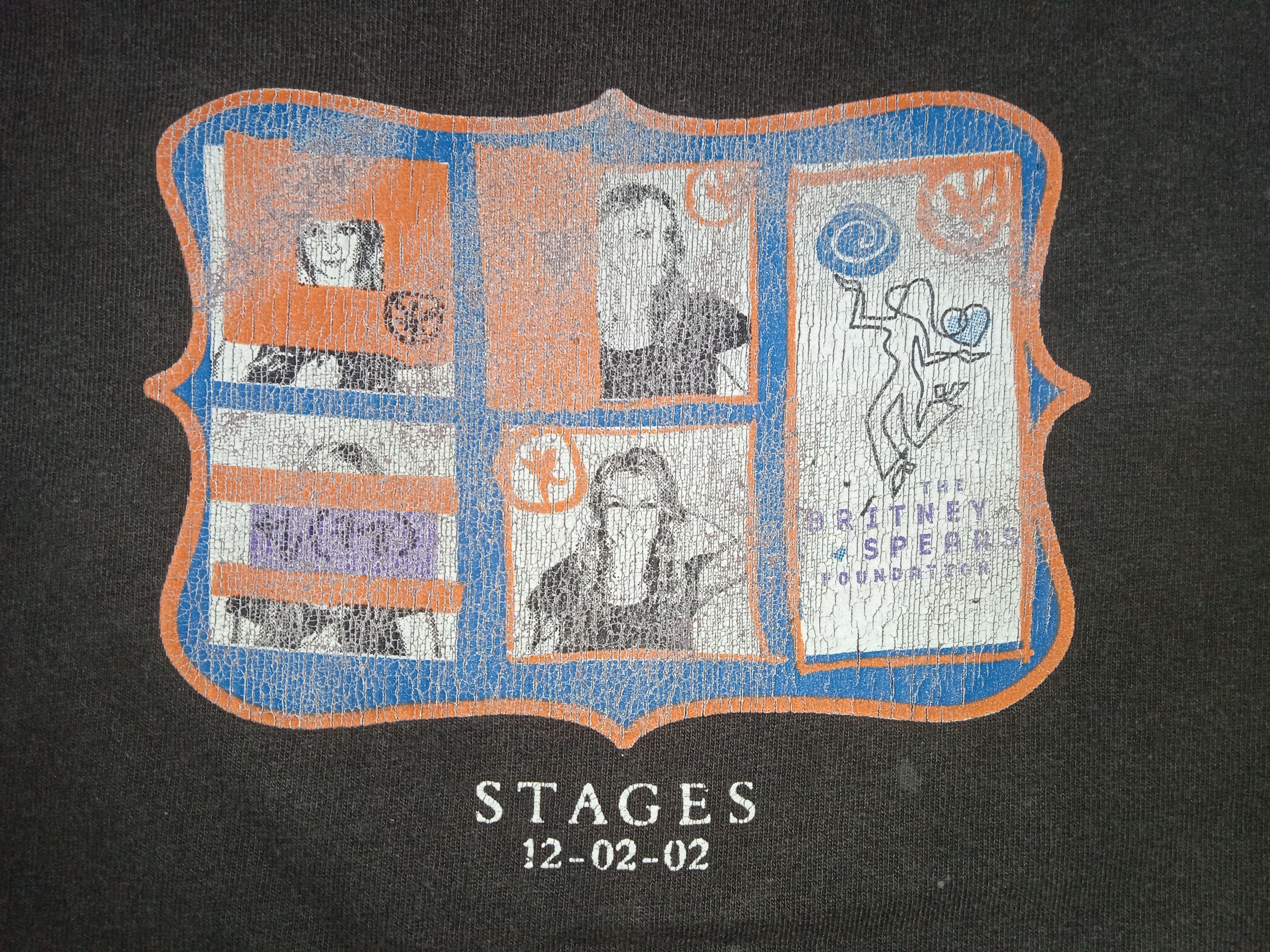 Band Tees × Vintage Vintage 2000s Britney Spears Stages T Shirt Y2K Size US L / EU 52-54 / 3 - 5 Thumbnail