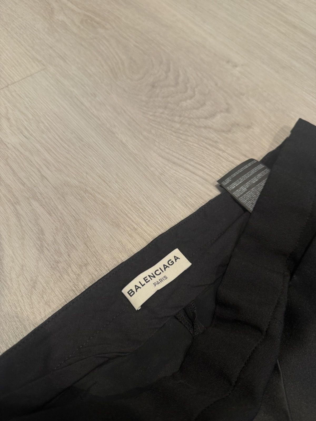 Balenciaga s/s 2014 wool silk front waist pants!! Size US 30 / EU 46 - 6 Thumbnail