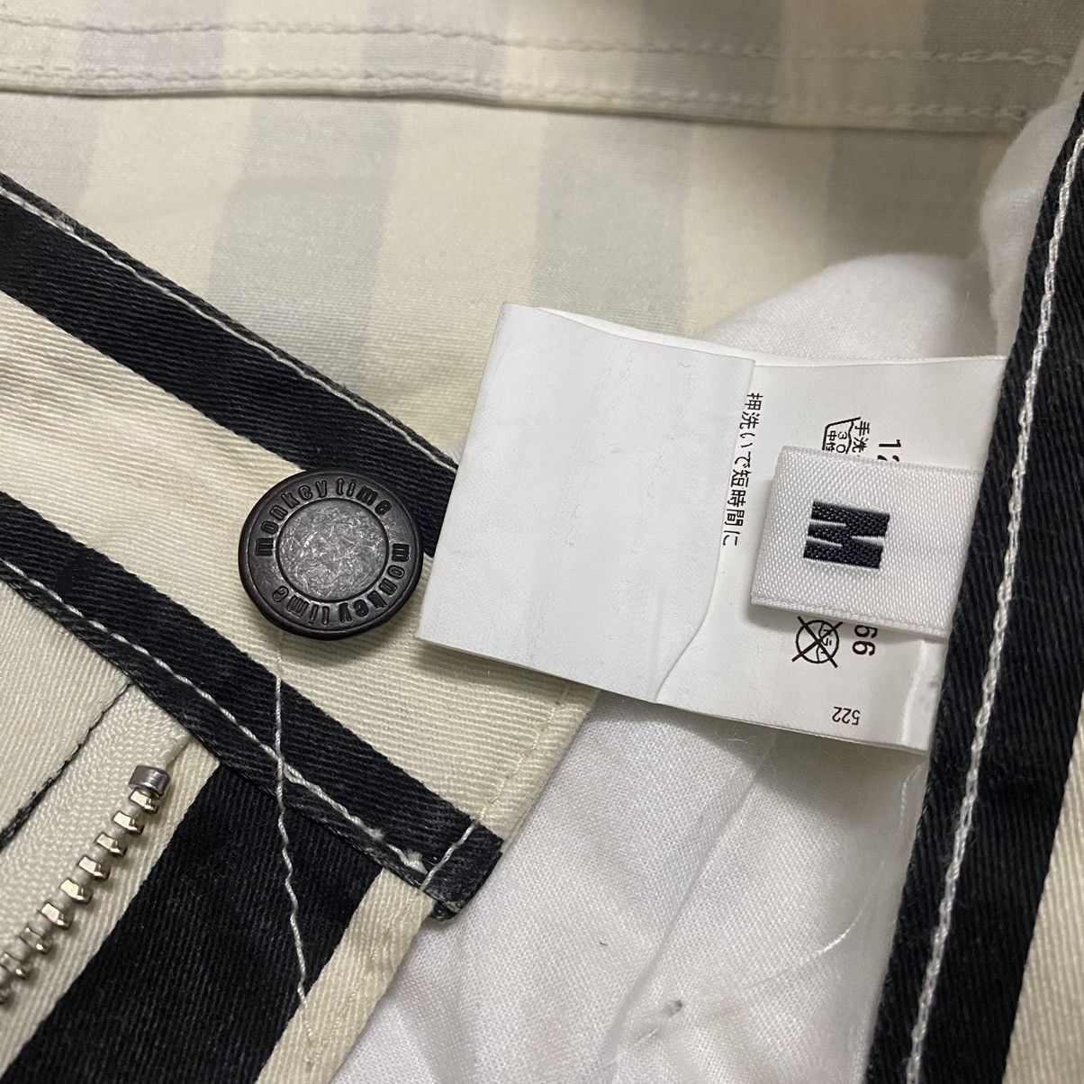 Japanese Brand × monkey time Monkey Time Stripes Skinny Pants Stretchable Size US 30 / EU 46 - 5 Thumbnail