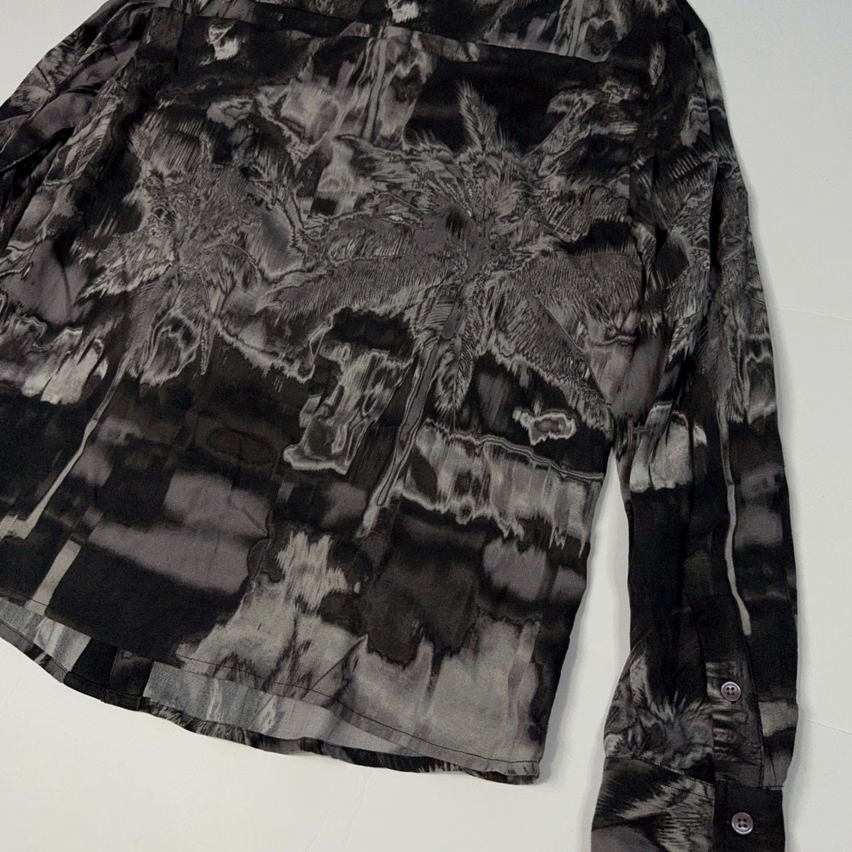 SER.O.YA Ser.O.Ya Denim Shirt Mens Size L Black Long Sleeve Button Up Designer Marcus Size US L / EU 52-54 / 3 - 4 Thumbnail