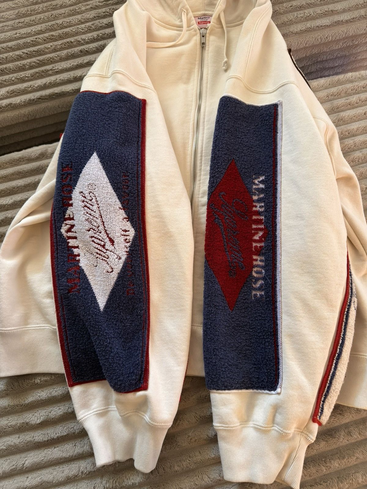 Martine Rose × Supreme Supreme x Martine Rose Towel Zip Up Hooded Sweatshirt Size US L / EU 52-54 / 3 - 3 Thumbnail