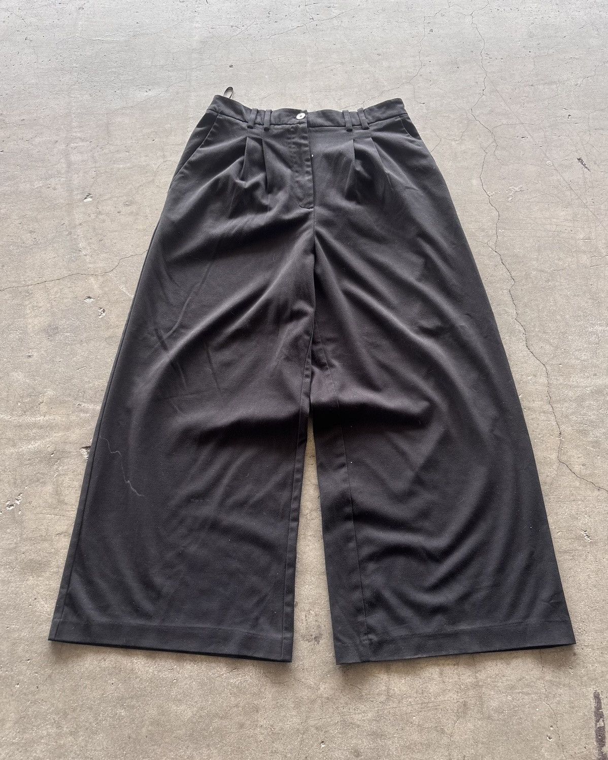 Issey Miyake Yohji Yamamoto Style Wide Leg Super Black Pants Size US 32 / EU 48 - 1 Thumbnail