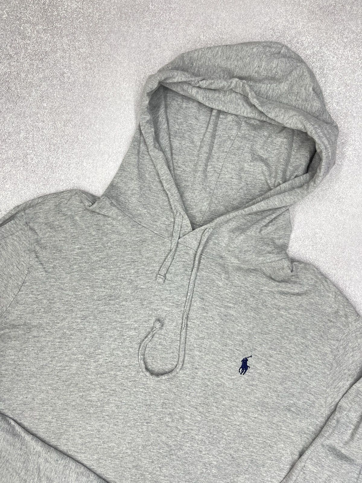 Polo Ralph Lauren × Rugby Ralph Lauren × Vintage Vintage Polo Ralph Lauren Grey Hoodie Y2K Rugby Size US L / EU 52-54 / 3 - 4 Thumbnail