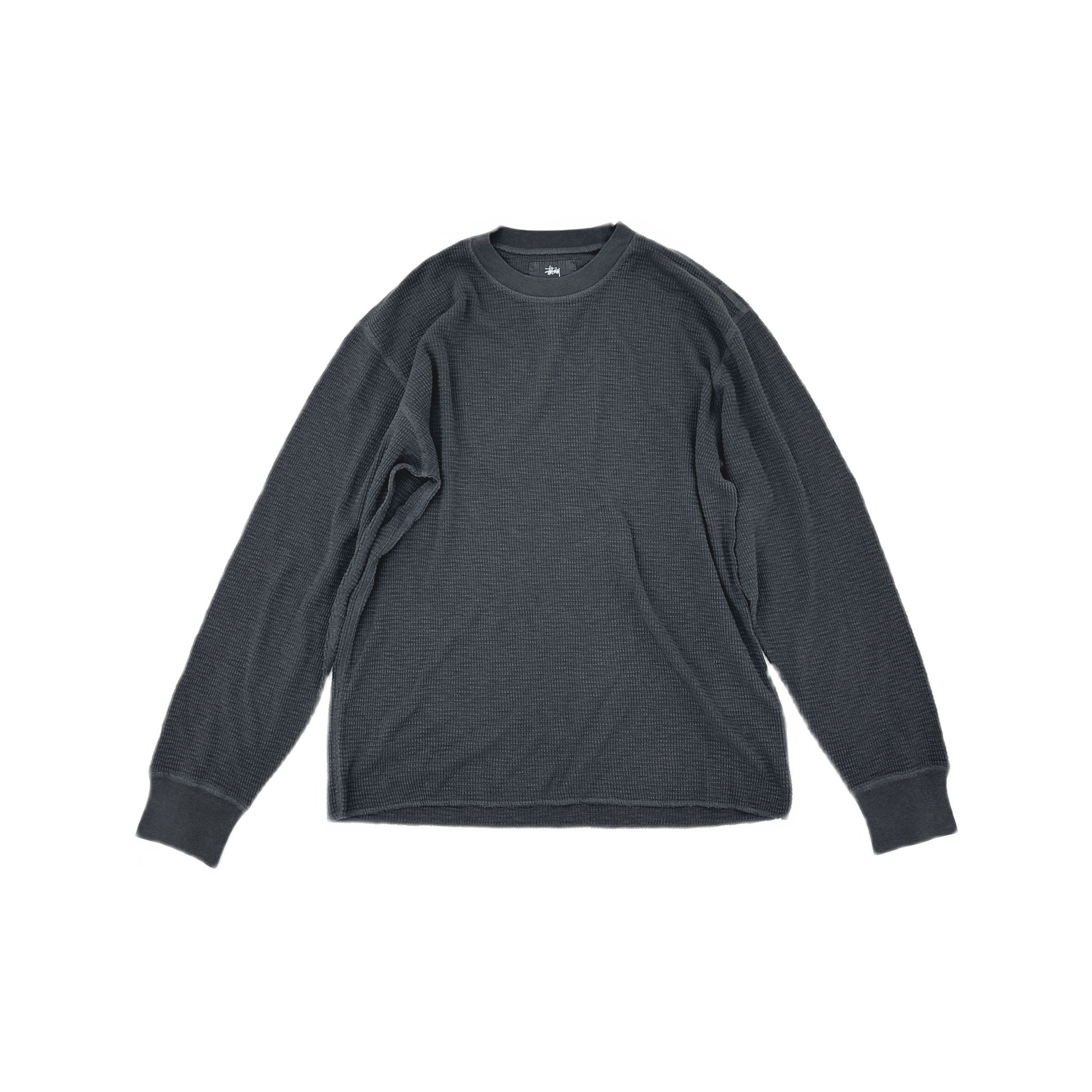 Stussy Stussy Pigment Dyed Thermal Long Sleeve T-Shirt Size M Size US M / EU 48-50 / 2 - 1 Thumbnail