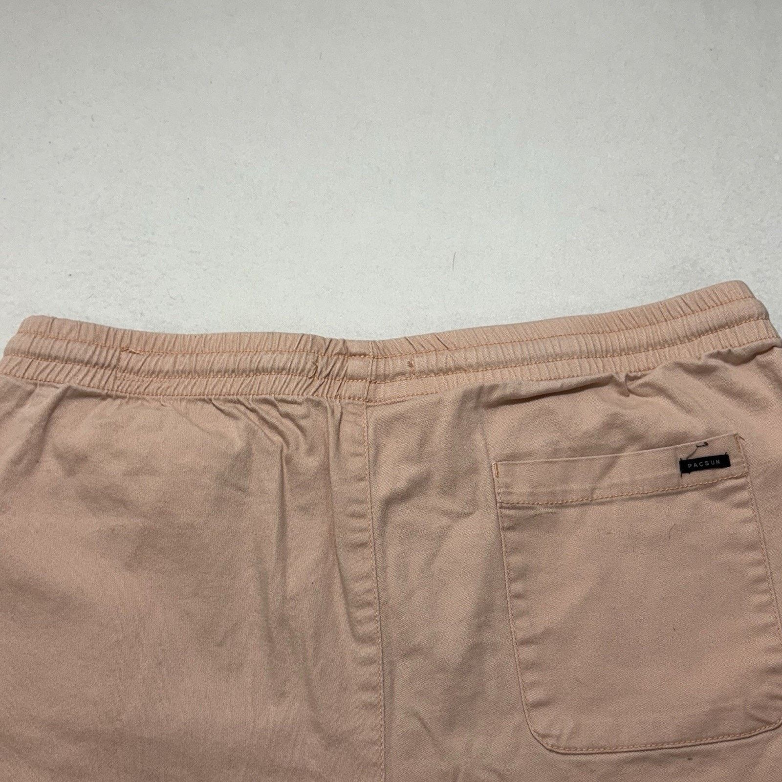 Pacsun Pacsun Large Cotton Textured Volley Shorts Drawstring Pink Size US 36 / EU 52 - 12 Thumbnail