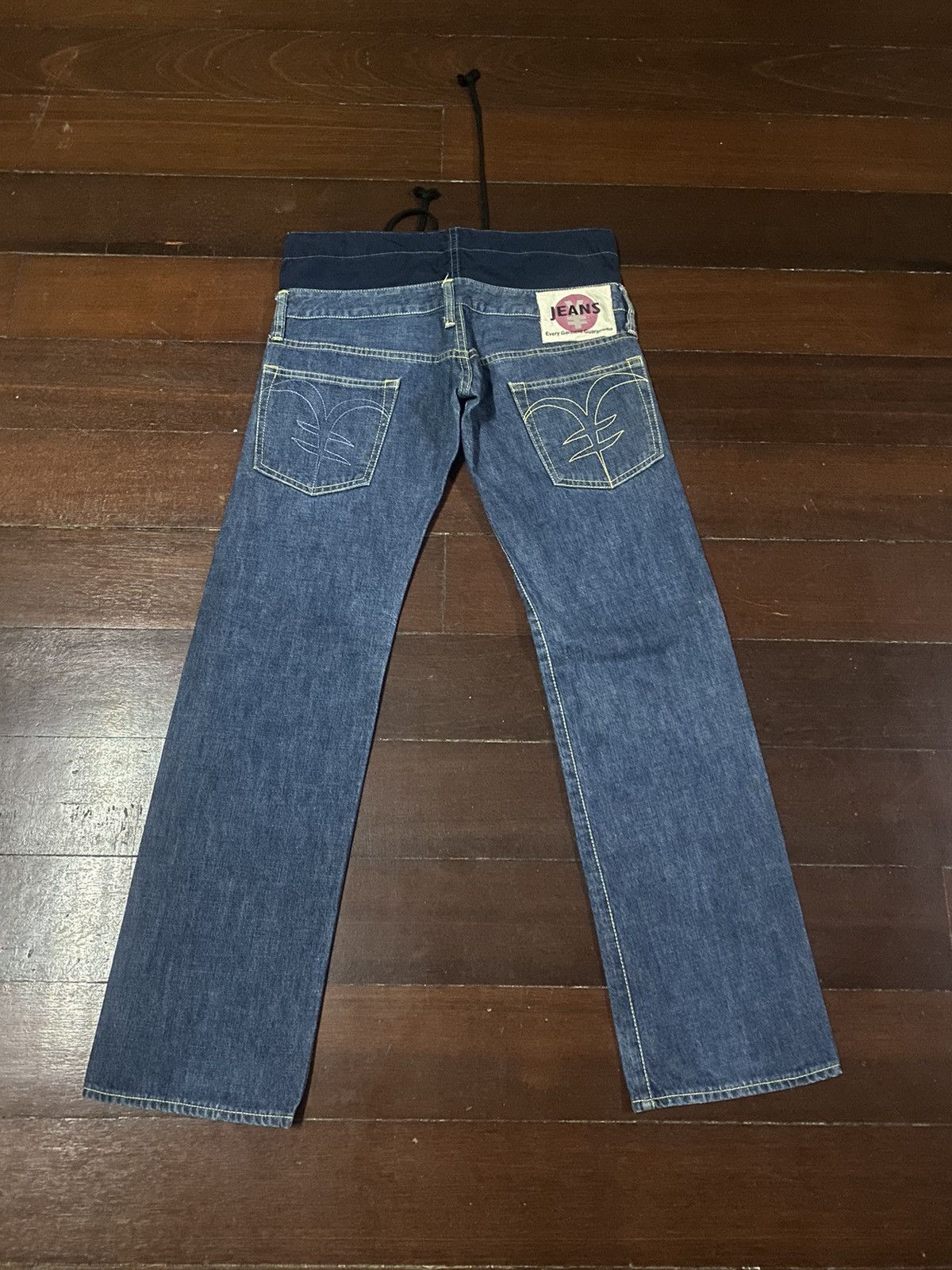Evisu × Japanese Brand × Le Grande Bleu (L.G.B.) vintage yen japanese brand double waist denim nice design B1 Size US 33 - 2 Thumbnail