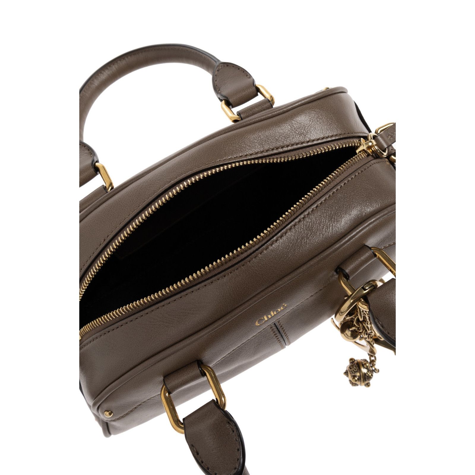 Chloe Chloe Bowling Small Deep Taupe Top Handle Bag New & Authenti Size ONE SIZE - 4 Thumbnail