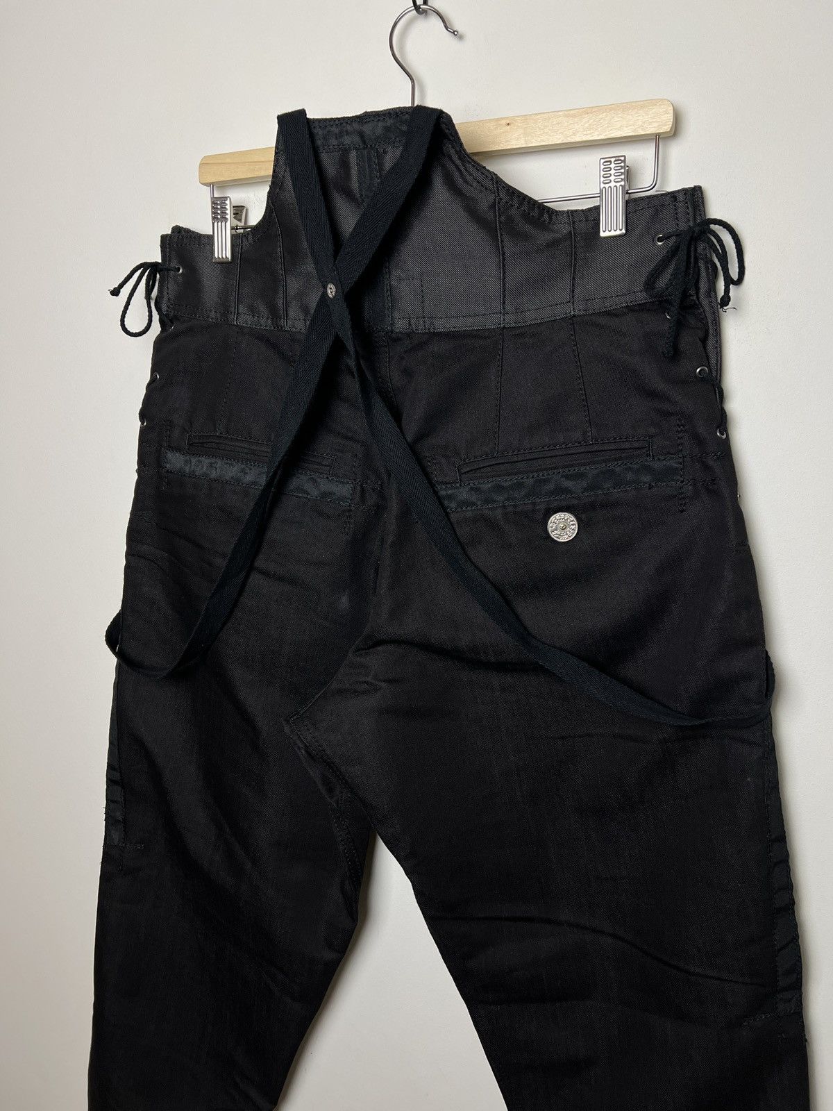 Giorgio Armani armani y2k multipocket cargo pants with braces Size US 33 - 12 Thumbnail