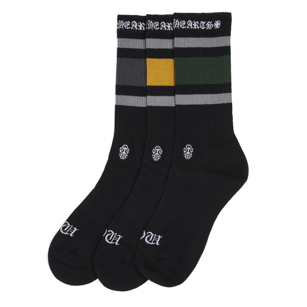 Sport Striped Socks Black