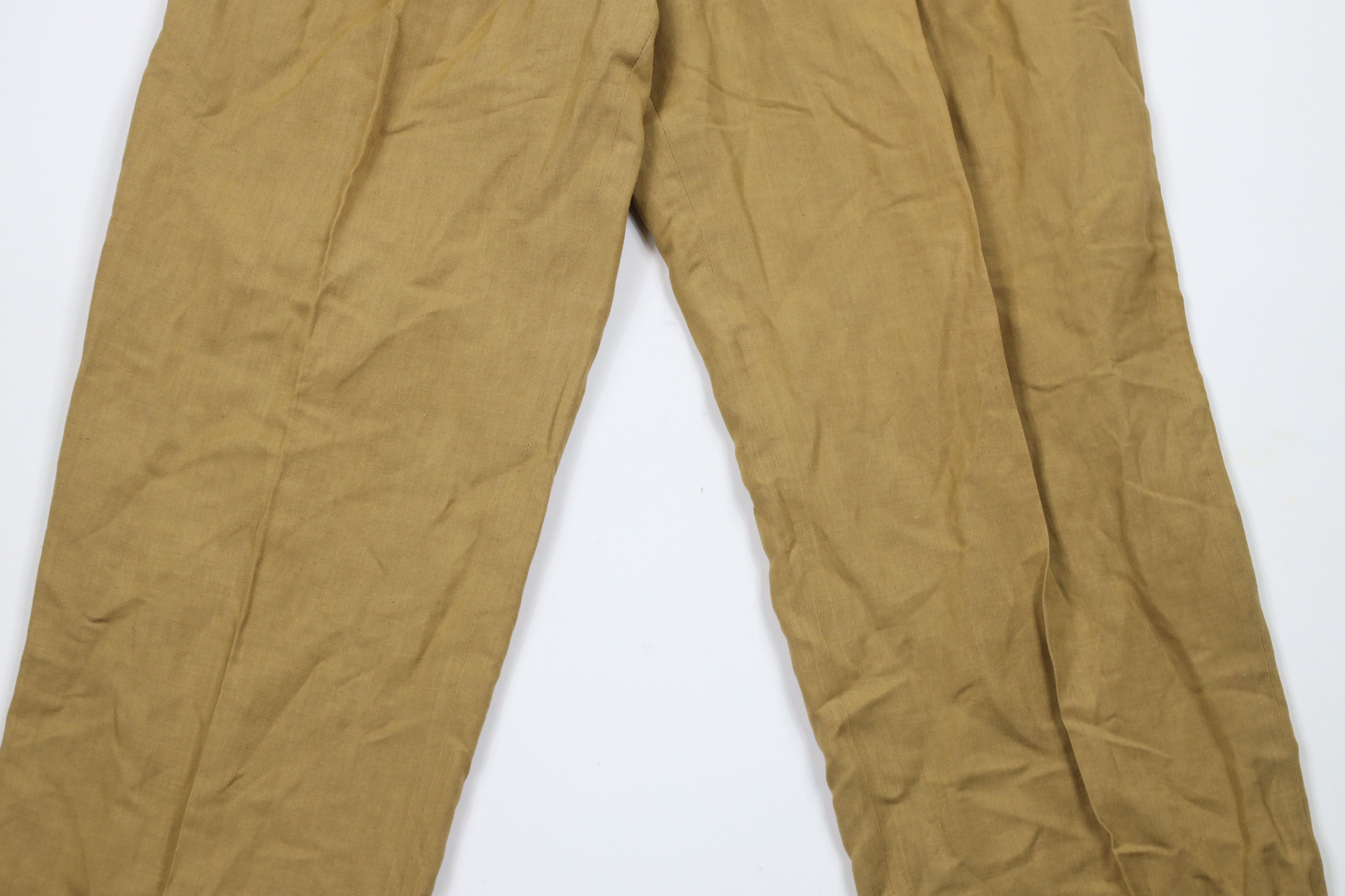 Vintage Vintage 90s Streetwear Wide Leg Linen Blend Chino Pants Size US 34 / EU 50 - 3 Thumbnail