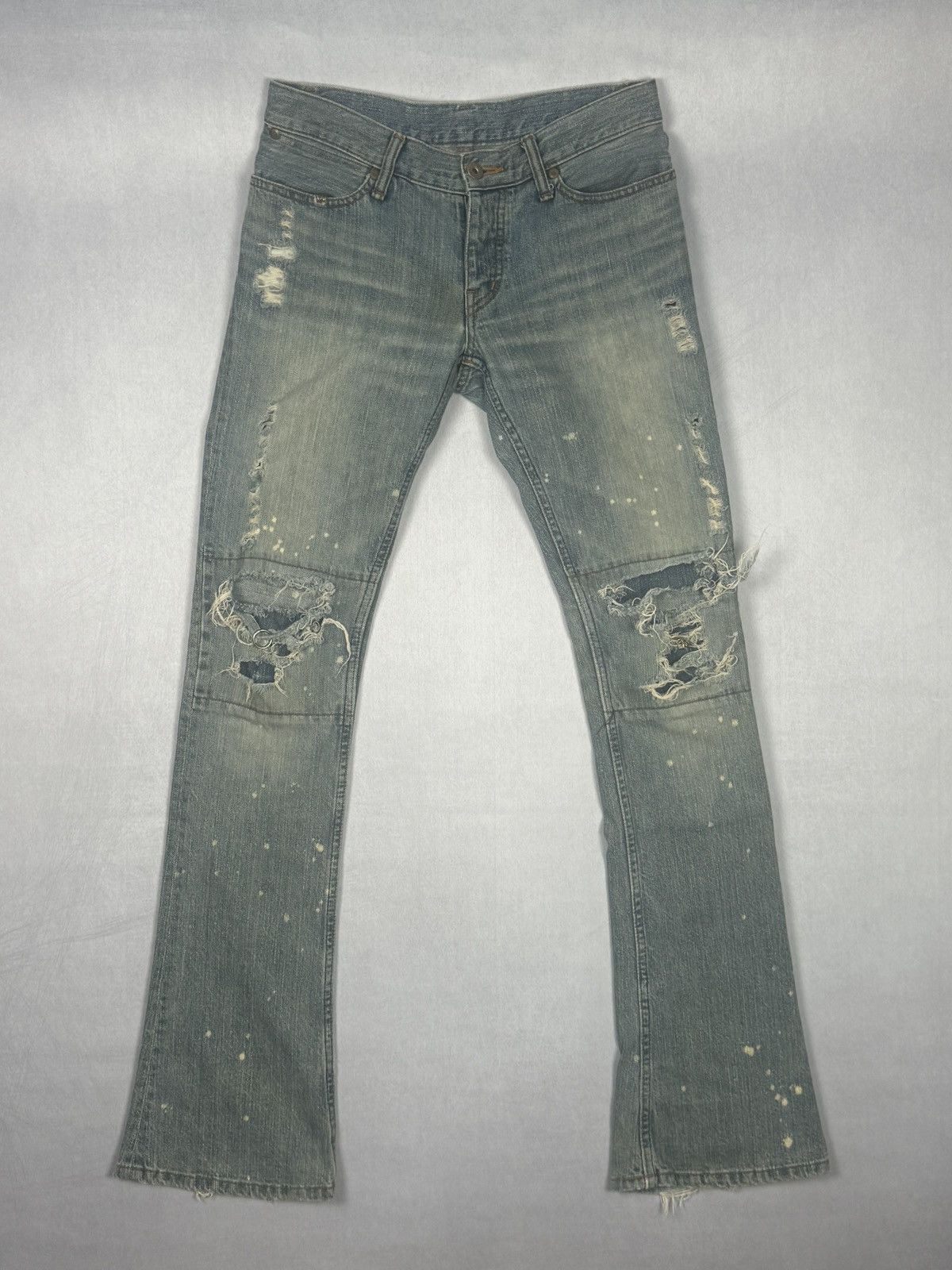 If Six Was Nine Mud Max Piercing Bootcut Jeans Size US 30 / EU 46 - 1 Thumbnail