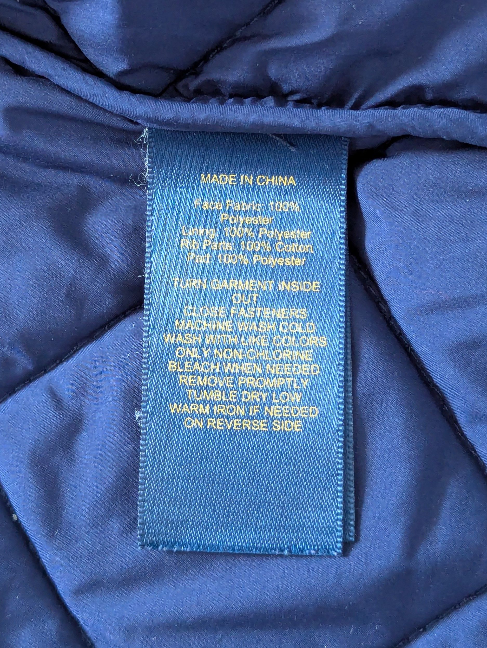 Polo Ralph Lauren Ralph Lauren Quilted Baseball Vest For Boys Size XL 170/88 Size US XL / EU 56 / 4 - 11 Thumbnail