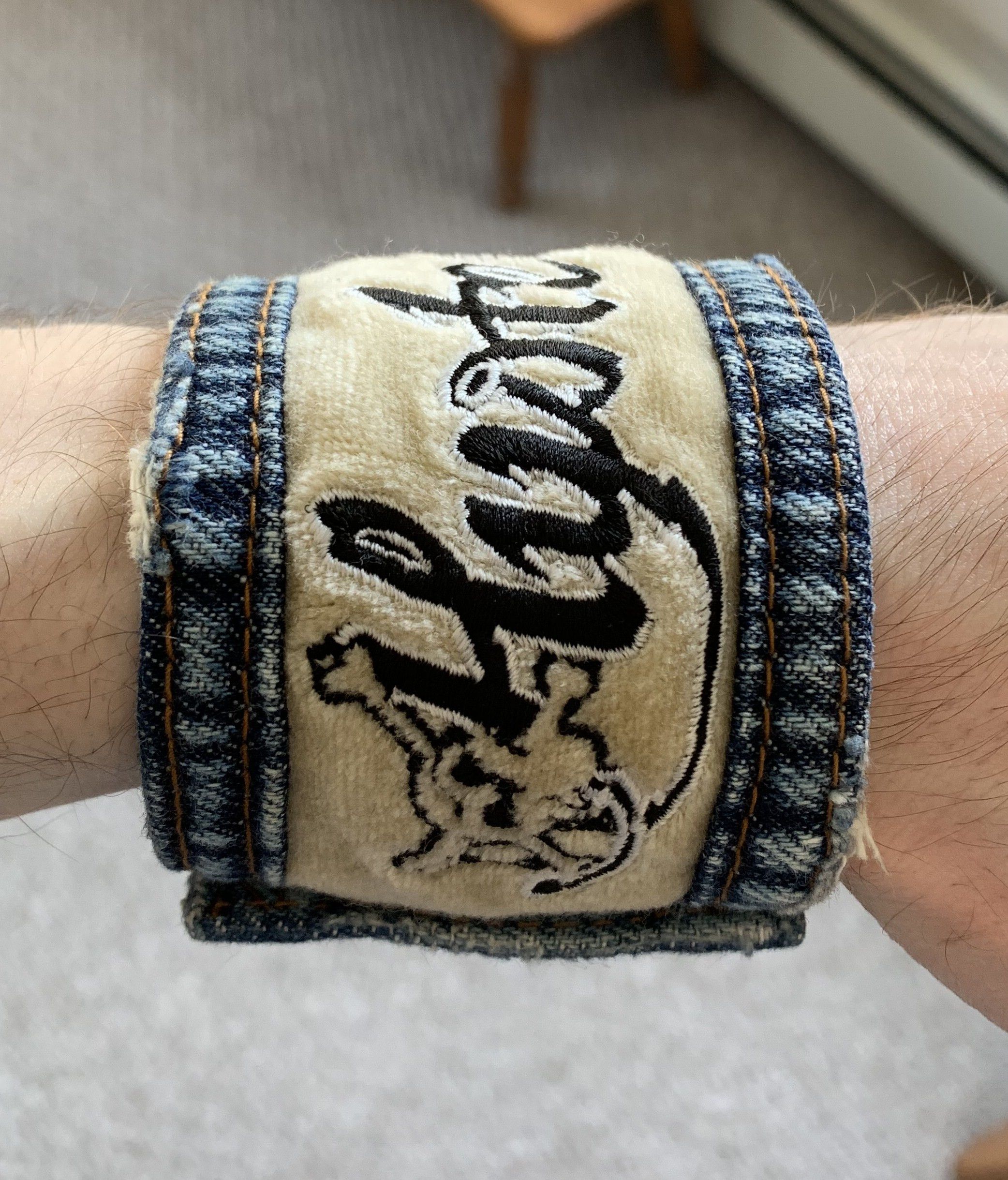 Hysteric Glamour Hysteric Glamour Reversible Denim Bracelet Size ONE SIZE - 5 Thumbnail