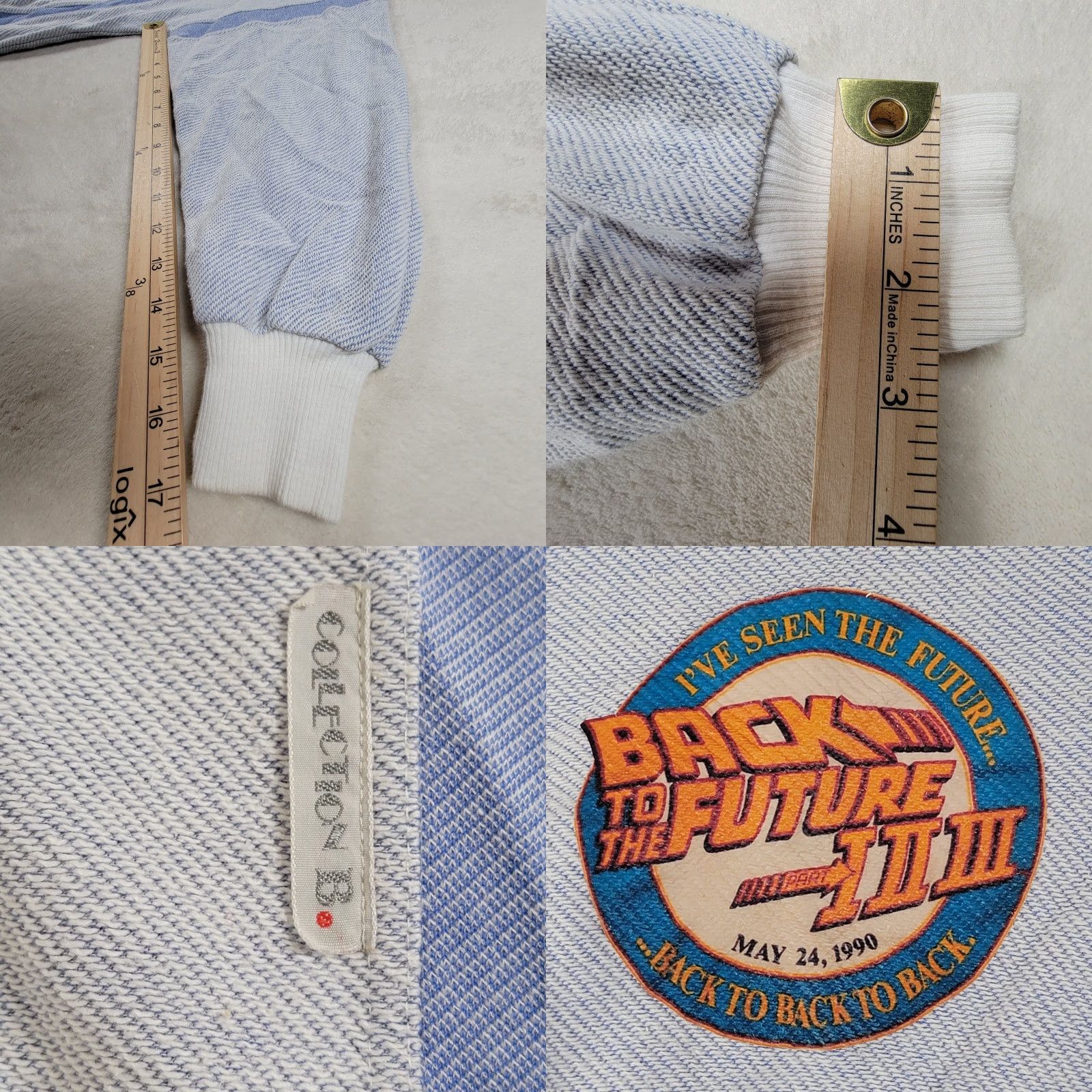 Vintage VINTAGE Back To The Future Mens S Sweatshirt Collection B Blue Logo Rare 90s Size US S / EU 44-46 / 1 - 9 Thumbnail
