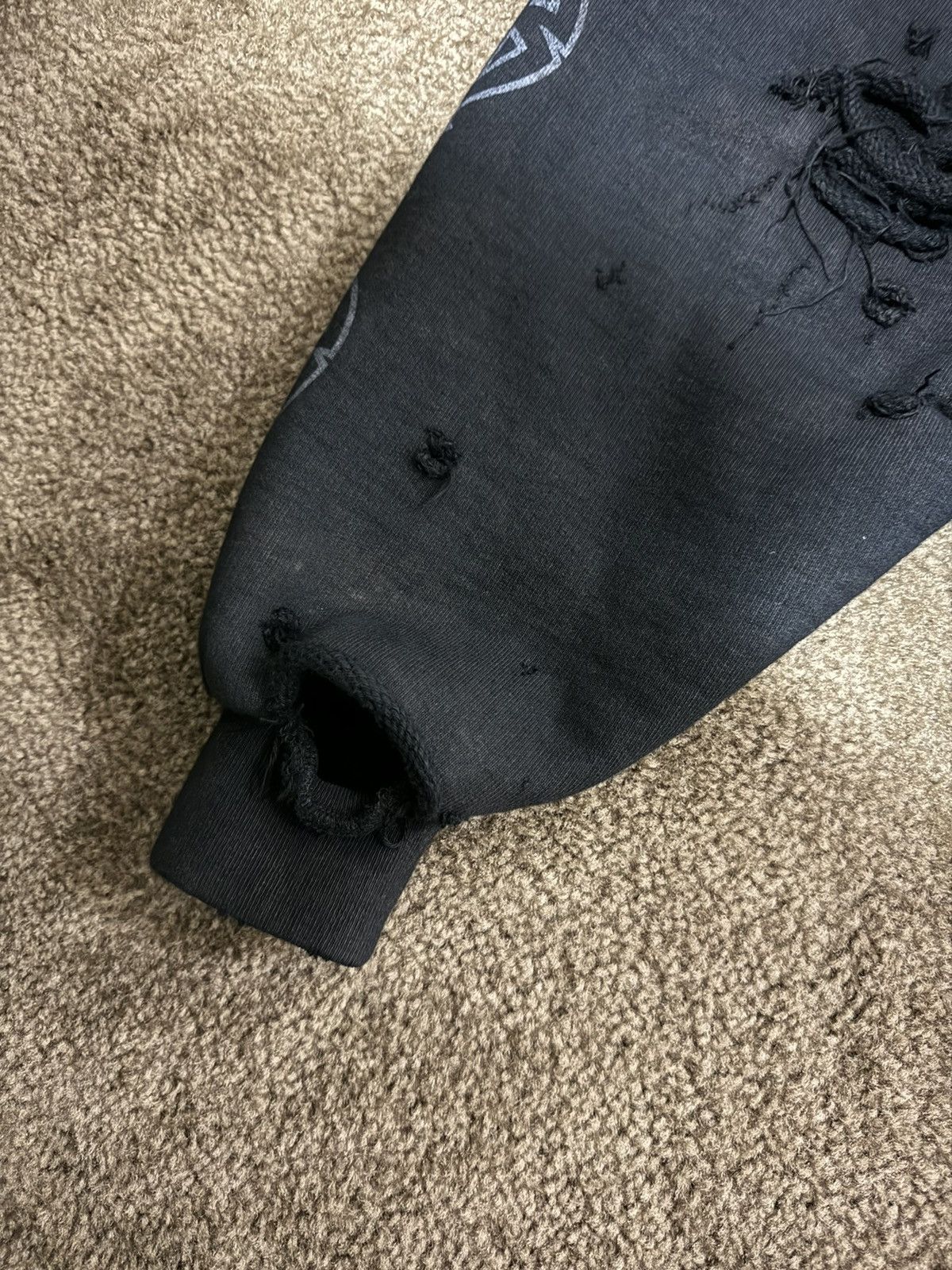 Balenciaga ⚠️RARE⚠️Balenciaga Paris Moon washed black Zip-up Hoodie Size US L / EU 52-54 / 3 - 6 Thumbnail