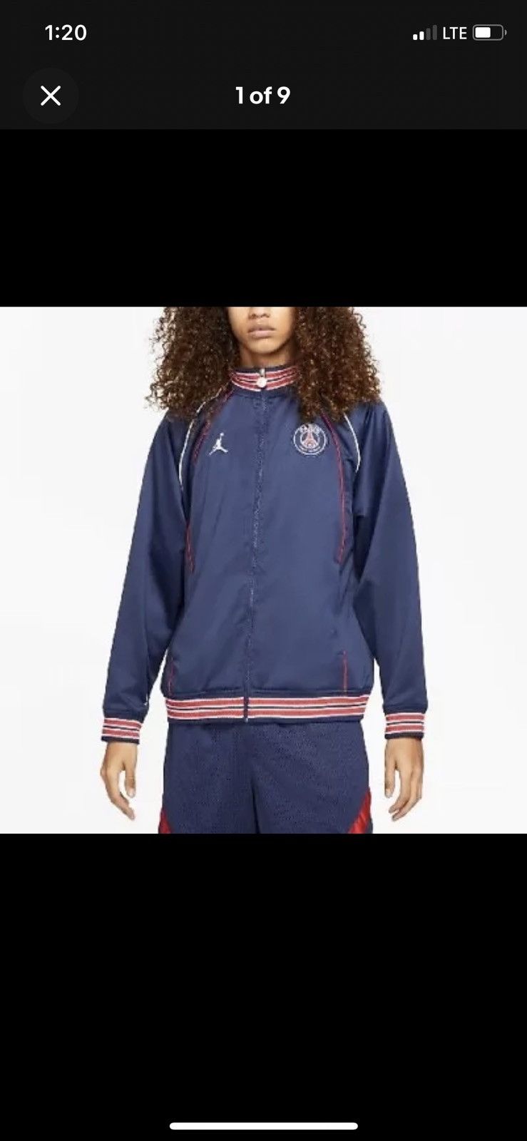 Jordan Brand Paris Saint Germain PSG Jordan Light Track Jacket Football Size US S / EU 44-46 / 1 - 5 Thumbnail