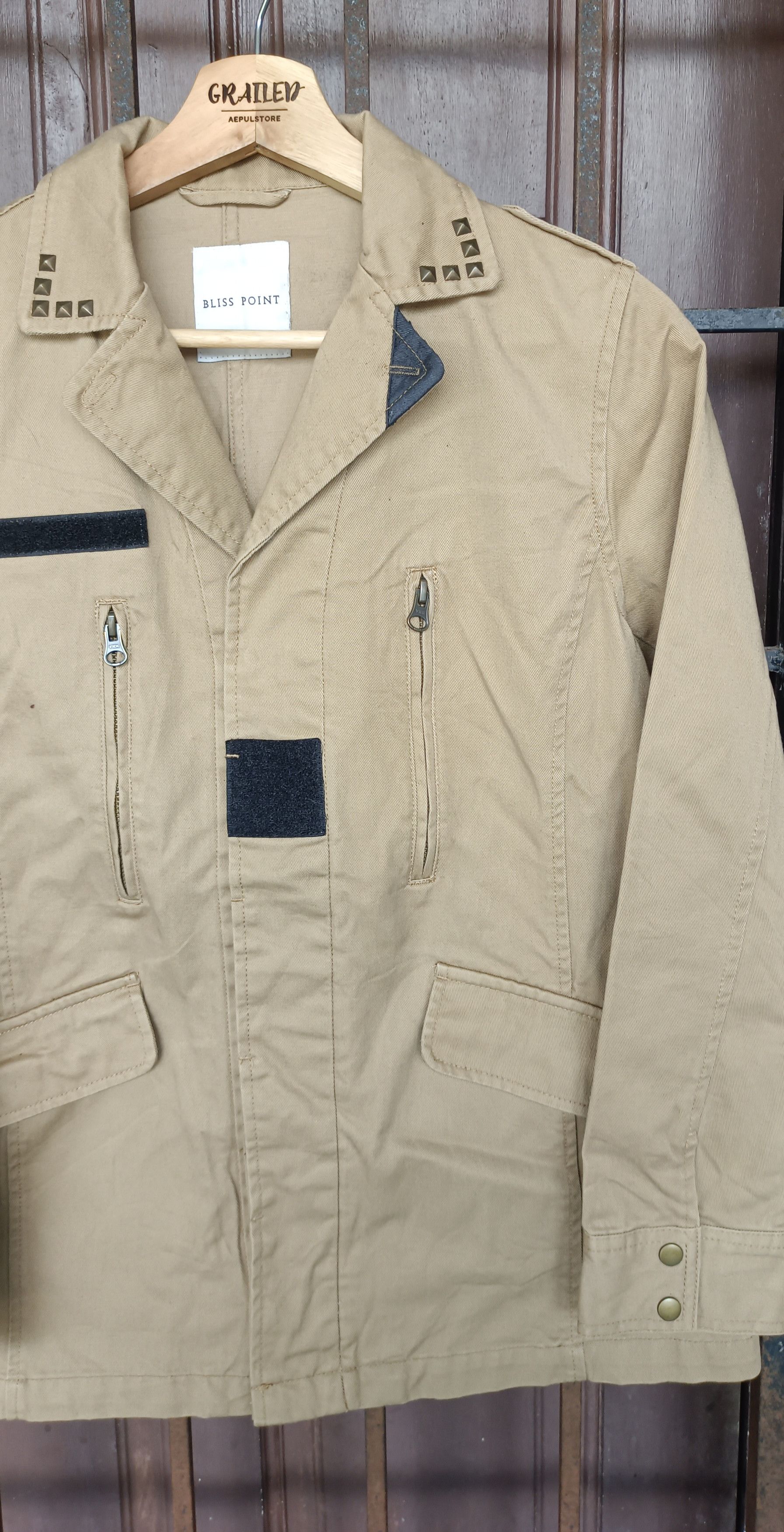 Japanese Brand Vintage🔥 Bliss Point Military Spark Button Jacket Size US S / EU 44-46 / 1 - 3 Thumbnail