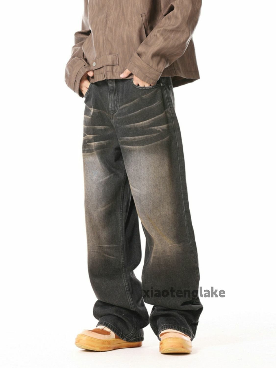 Jean × Vintage washed faded cleanfit punk rusty loose baggy jeans Size US 34 / EU 50 - 2 Thumbnail