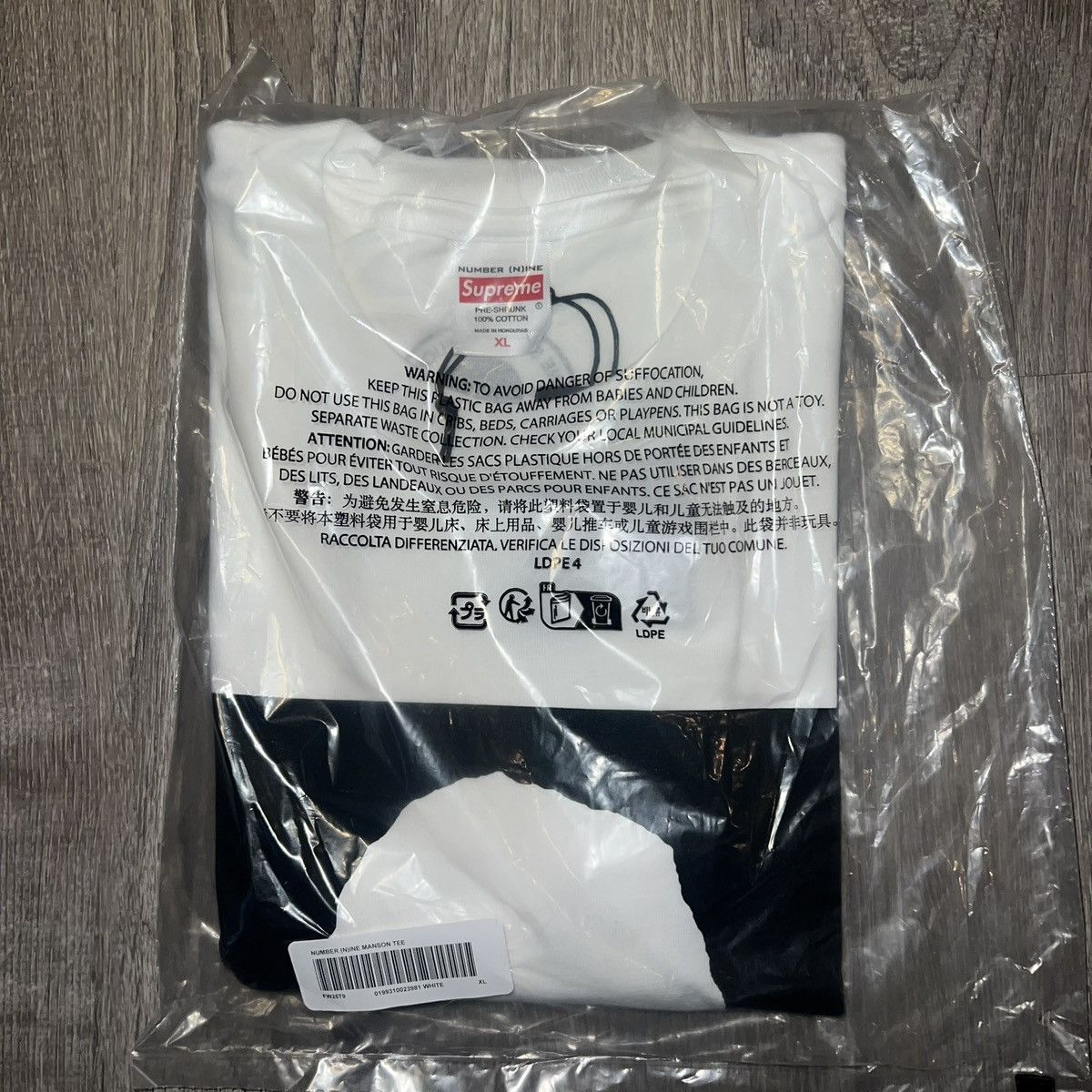 Number (N)ine × Supreme Supreme Number Nine Manson Tee White Size: XL Size US XL / EU 56 / 4 - 3 Thumbnail