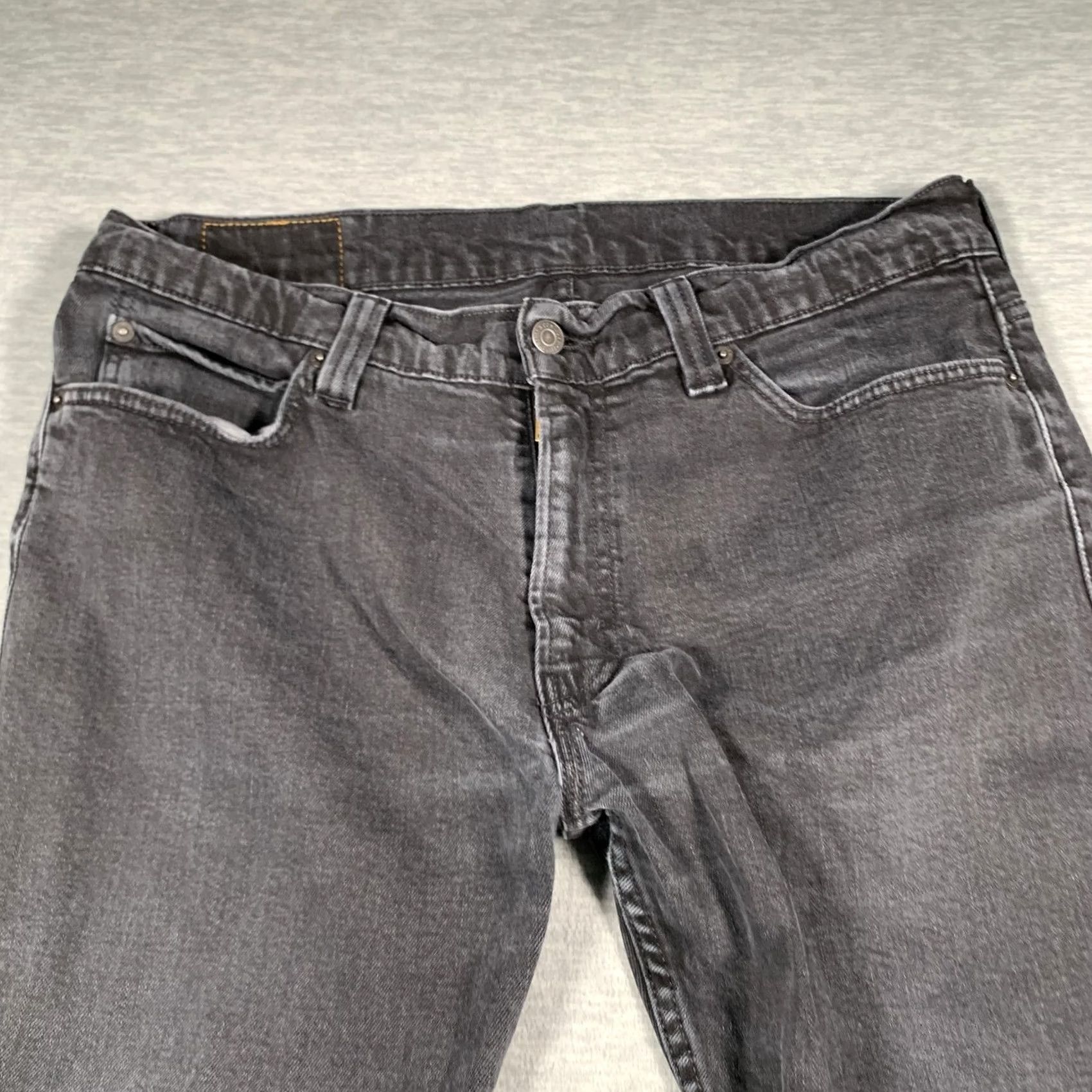 Levi's Levi's 505 Jeans Mens 36x30 Black Straight Denim Stretch Pants Size US 36 / EU 52 - 4 Thumbnail