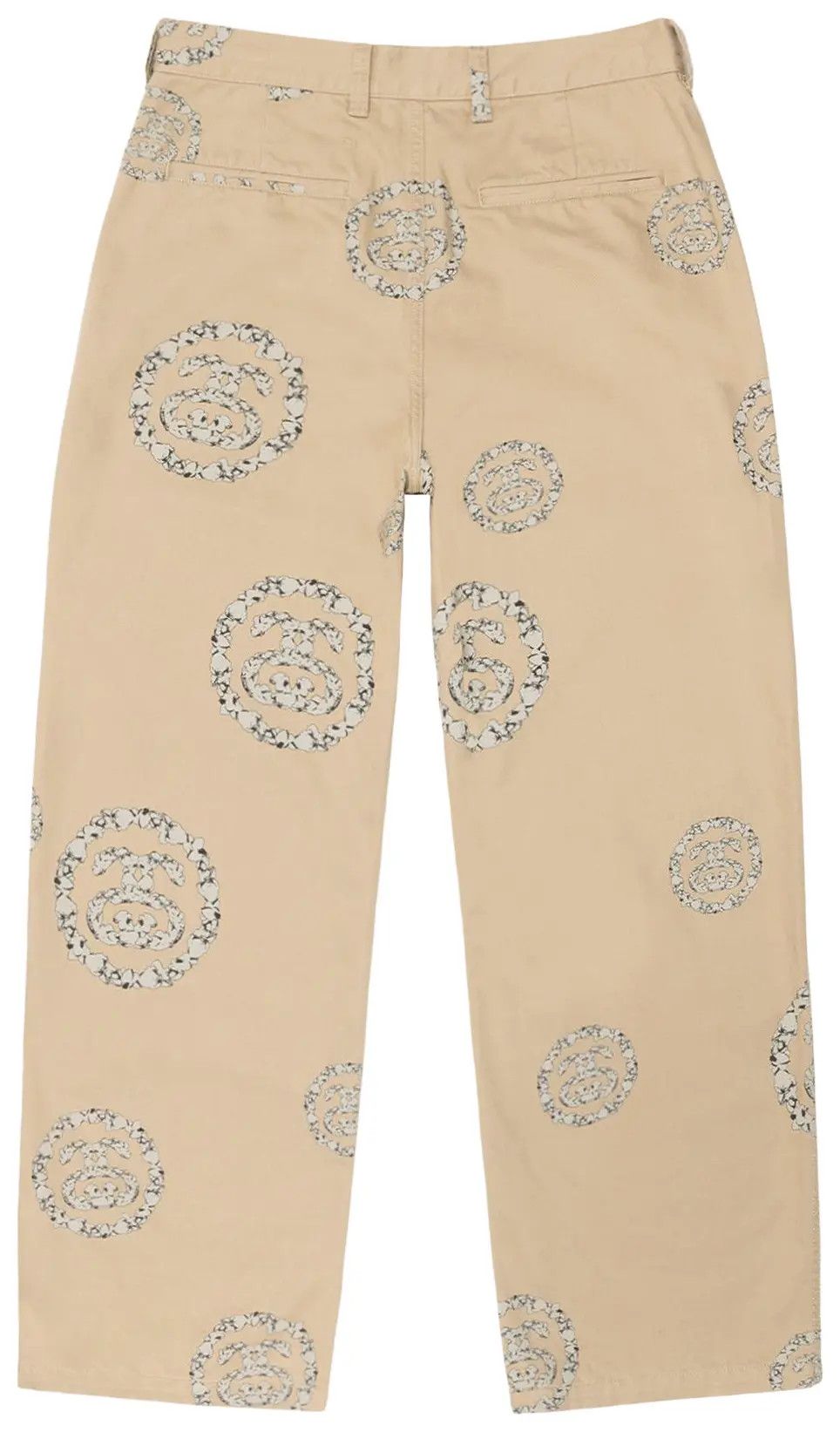 DENIM TEARS × Stussy Stussy x Denim Tears SS Wreath Chino Pants 'Khaki' Size US 38 / EU 54 - 2 Thumbnail
