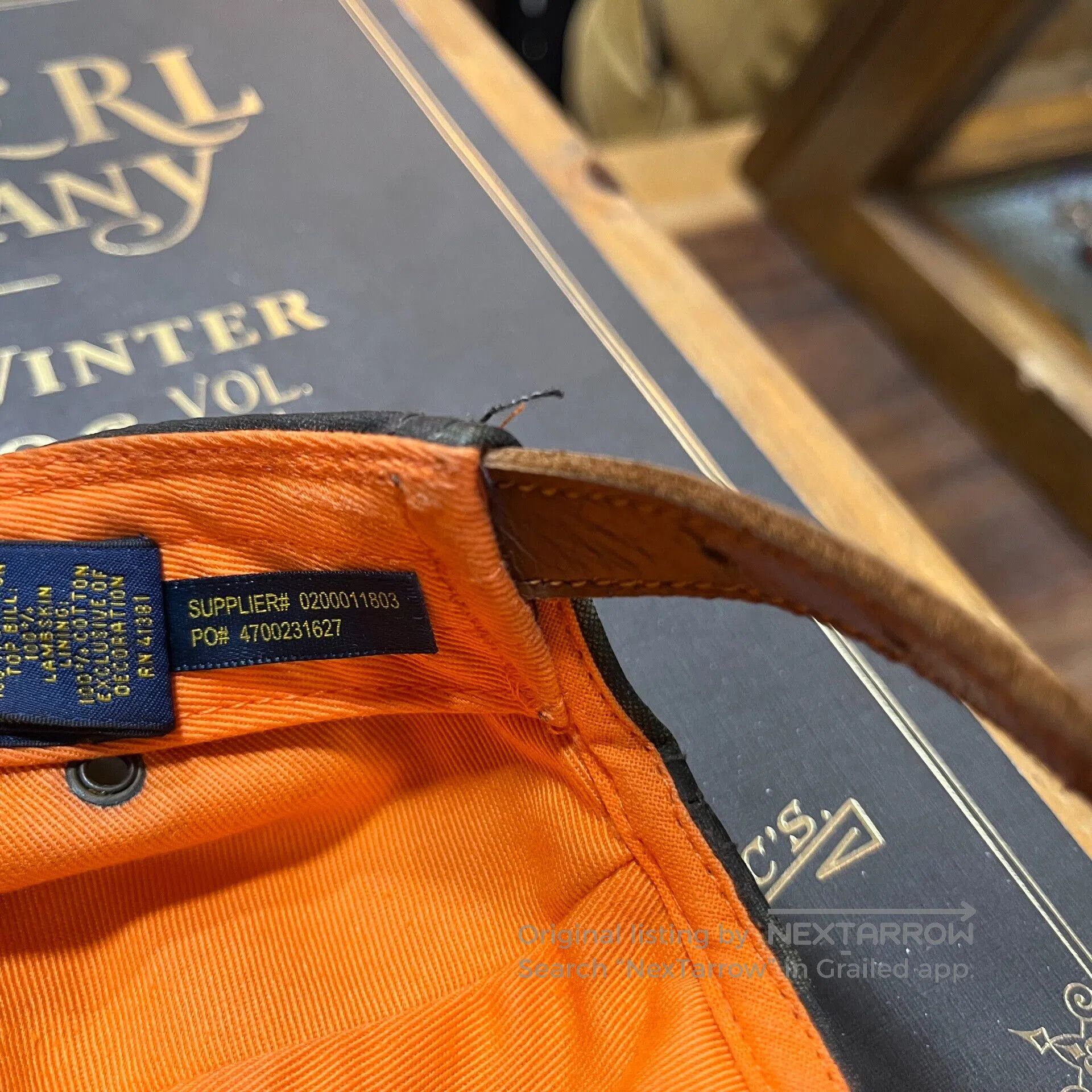 RRL Ralph Lauren Ralph Lauren Vintage Leather Hat. Size ONE SIZE - 4 Thumbnail