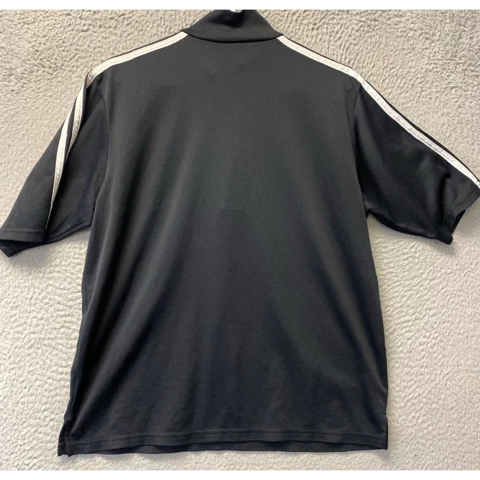 Adidas Adidas Golf Shirt Men’s Large 1/4 Zip Black Polo / 58-42 Size US L / EU 52-54 / 3 - 7 Thumbnail