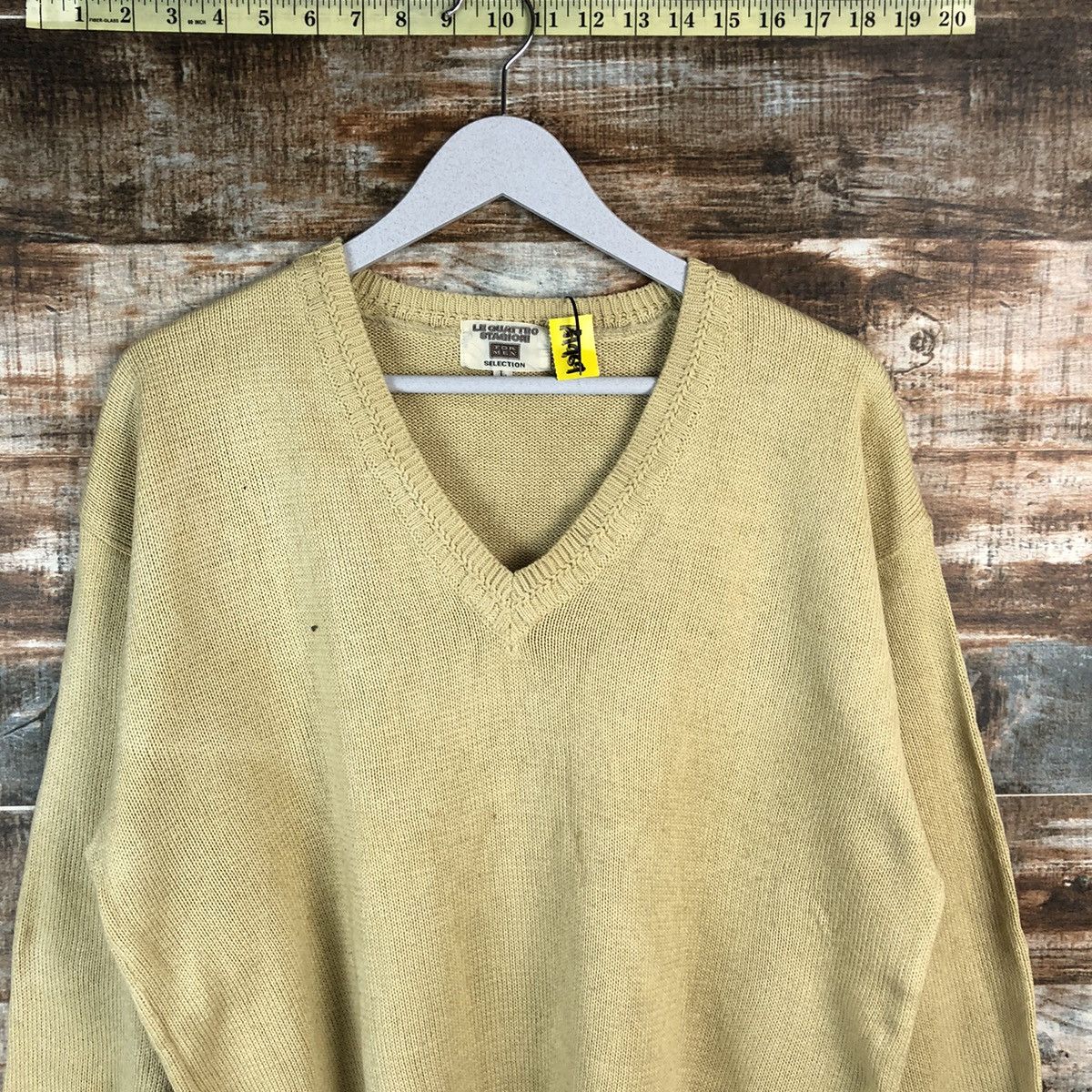 Vintage Le Guattro Stagioni Brown vintage Knitwear sweatshirt #A1969 Size US L / EU 52-54 / 3 - 5 Thumbnail