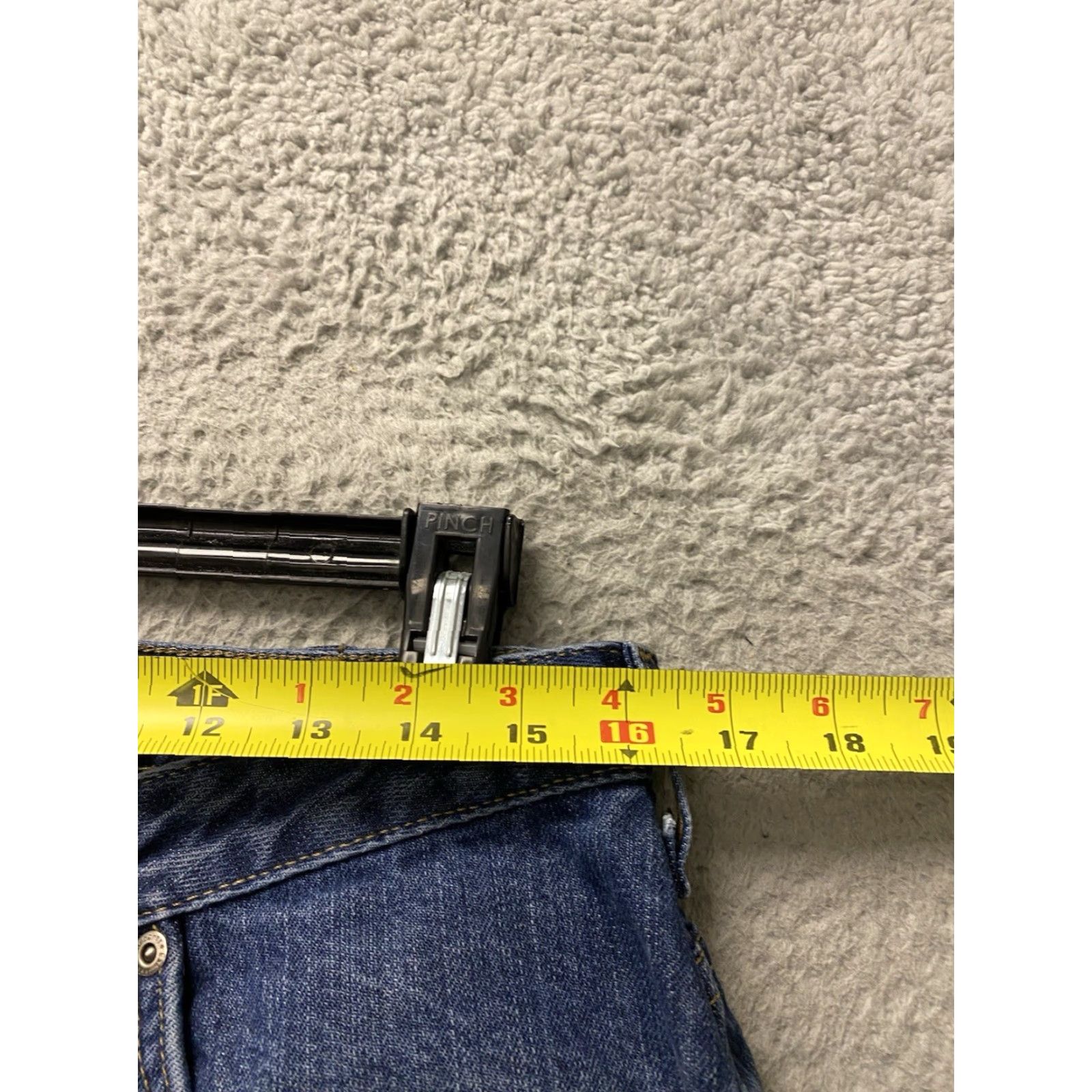 Carhartt Carhartt Jeans Womens 12 Blue Dark Wash Mid Rise Lined 34 Inseam 5-Pocket Denim Workwear Regular Size 34" / US 12 / IT 48 - 3 Thumbnail