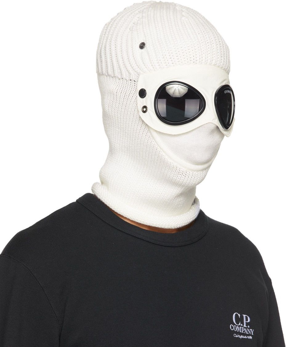 C.P. Company C.P. COMPANY Off-White Goggle Balaclava Size ONE SIZE - 5 Thumbnail