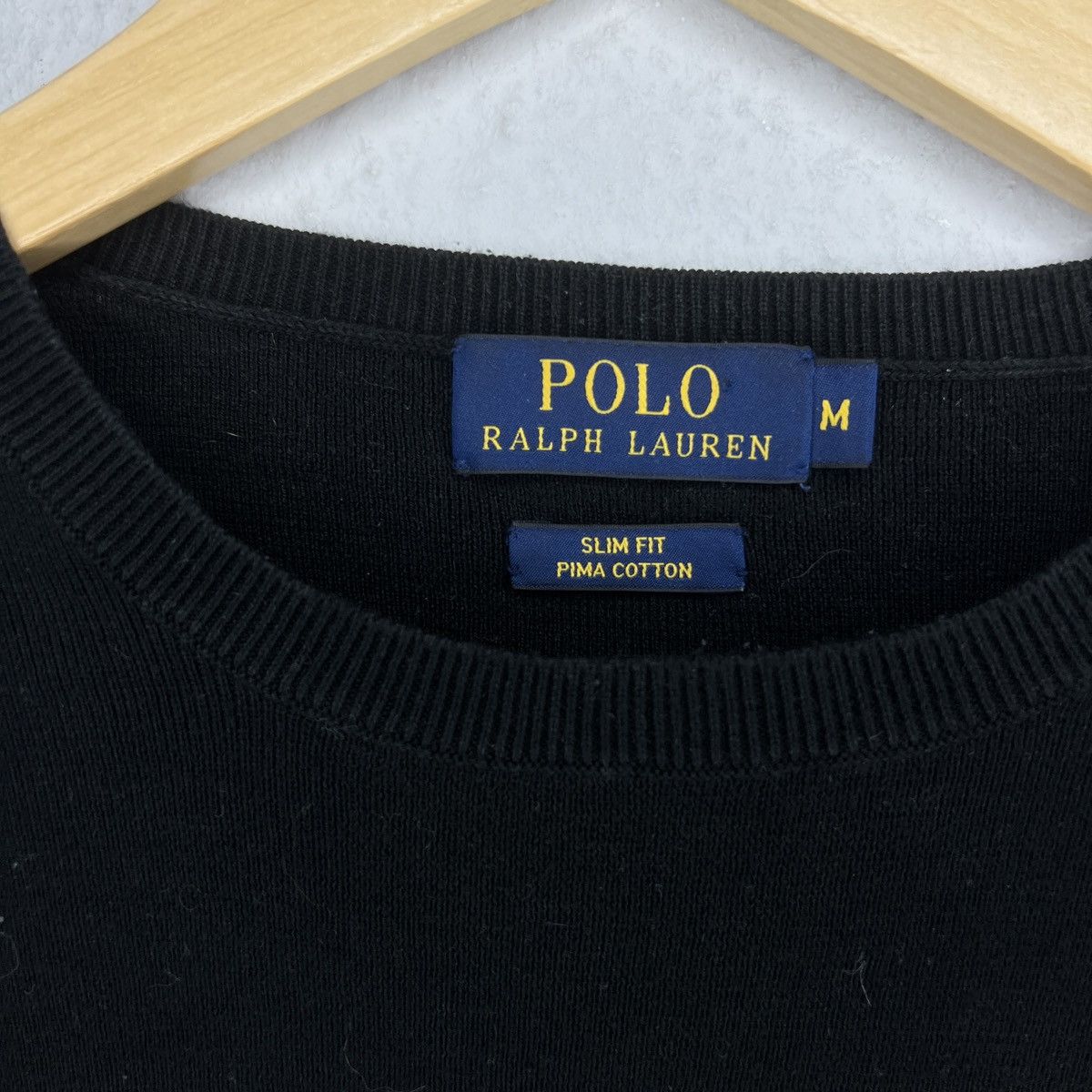 Polo Ralph Lauren × Ralph Lauren × Vintage Polo Ralph Lauren Sweater Pullover Knitwear Jumper Black Size US M / EU 48-50 / 2 - 4 Thumbnail