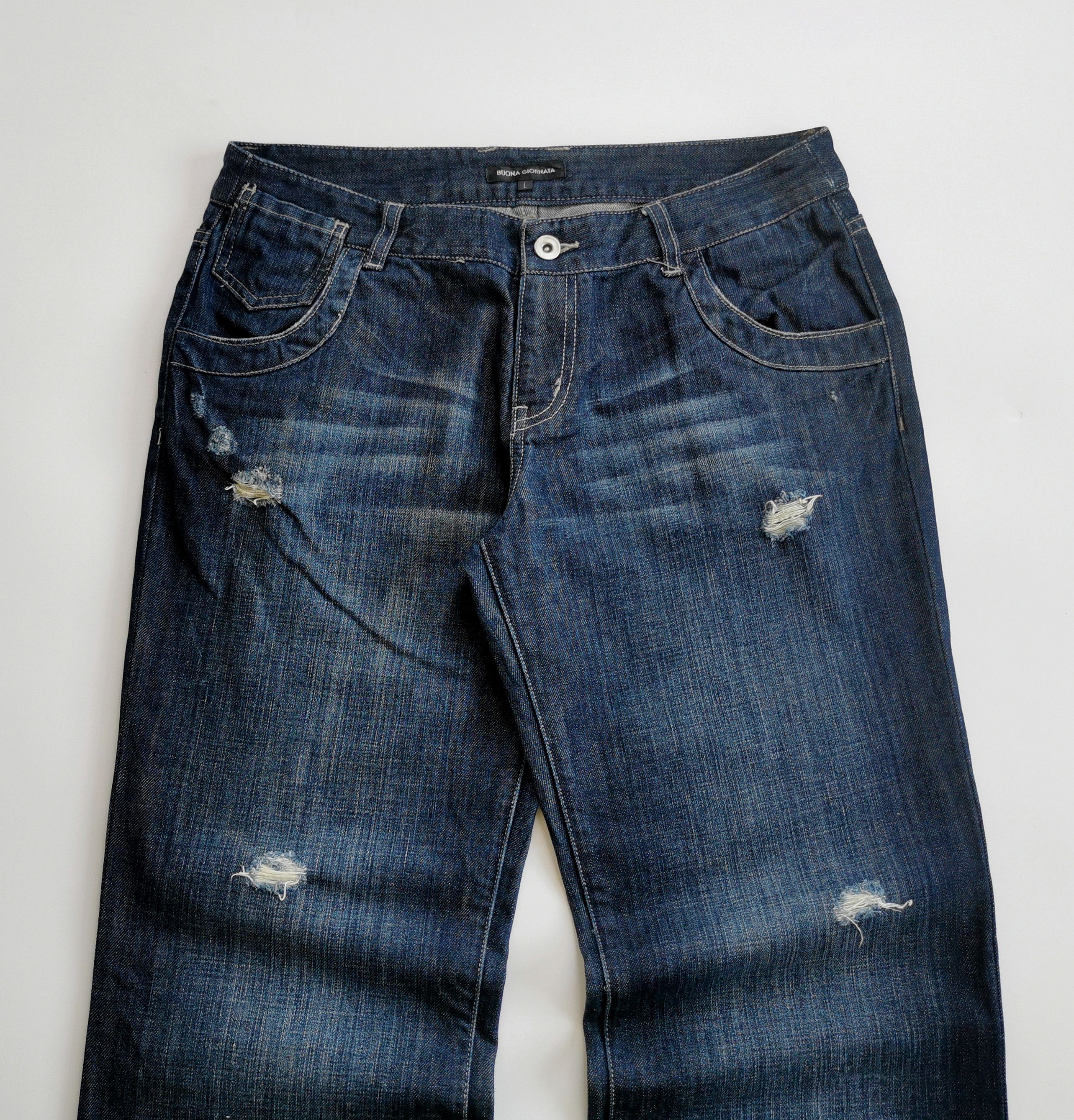 If Six Was Nine Buona Giornata Distressed Jeans Size US 30 / EU 46 - 5 Thumbnail