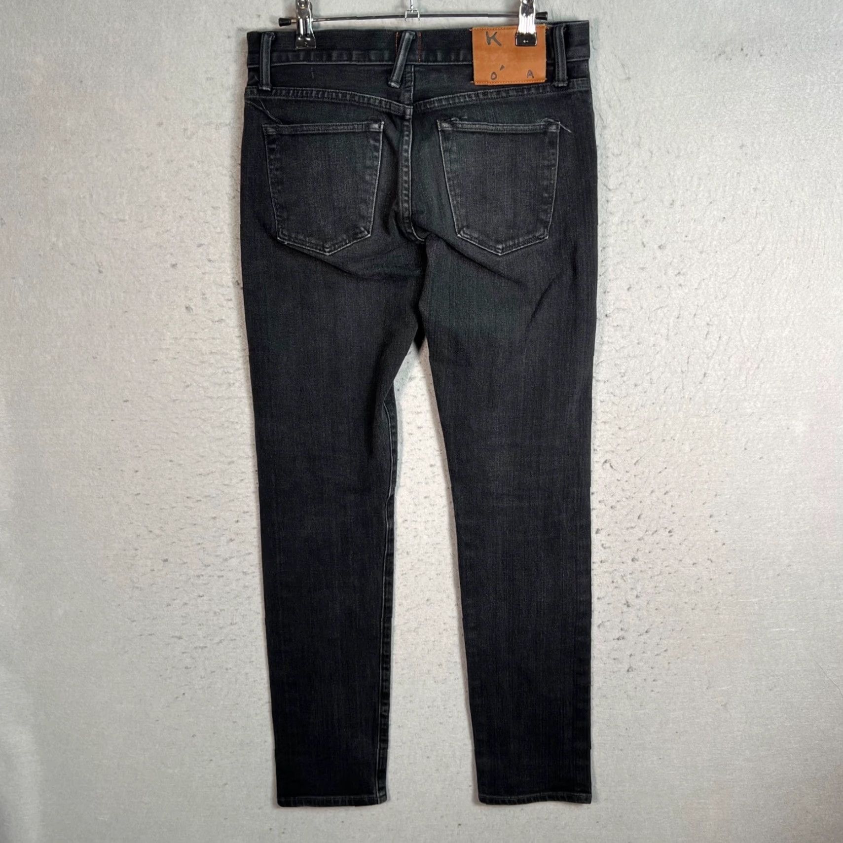 KATO Kato By Hiroshi Kato Mens Jeans 30 Black Denim Slim Fit 4 Way Cotton Blend 30 Inseam Skinny (Adult Mens) Size US 30 / EU 46 - 2 Thumbnail