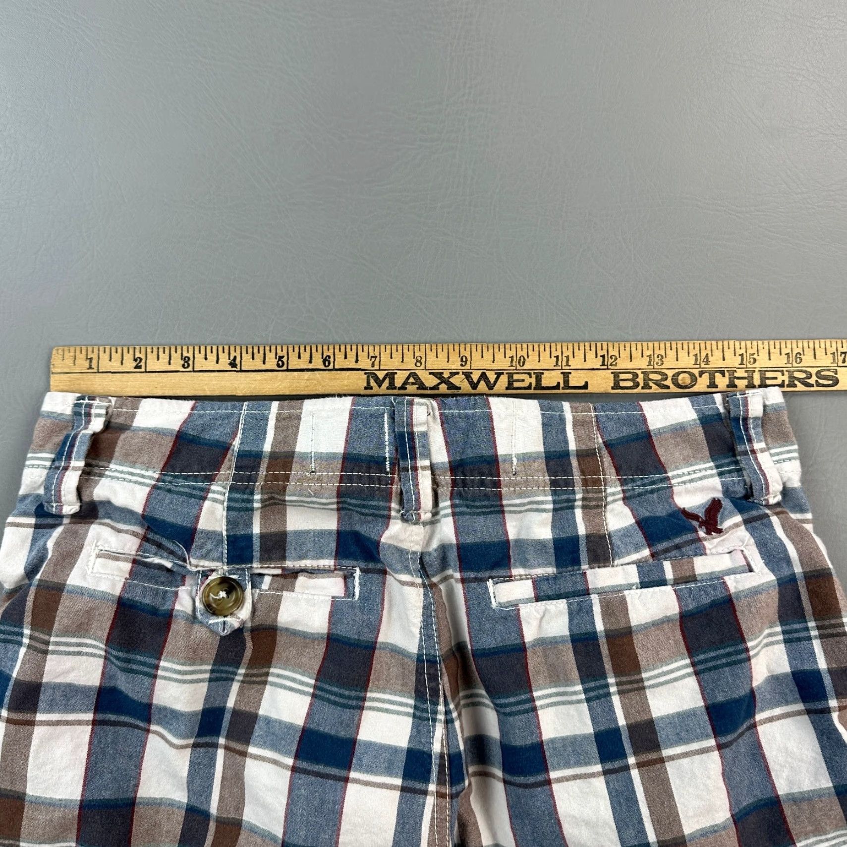 American Eagle Outfitters Vintage American Eagle Shorts Mens 30 Plaid Longer Length Chino Preppy Y2K Size US 30 / EU 46 - 7 Thumbnail