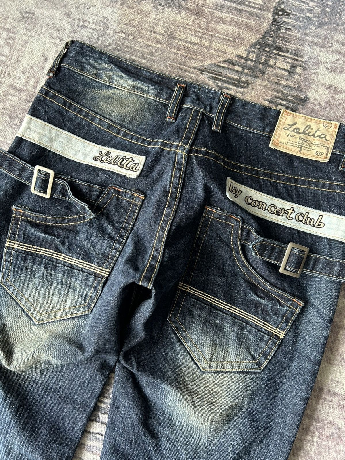 Le Grande Bleu (L.G.B.) Lolita Bondage Washed Jeans Size US 32 / EU 48 - 9 Thumbnail