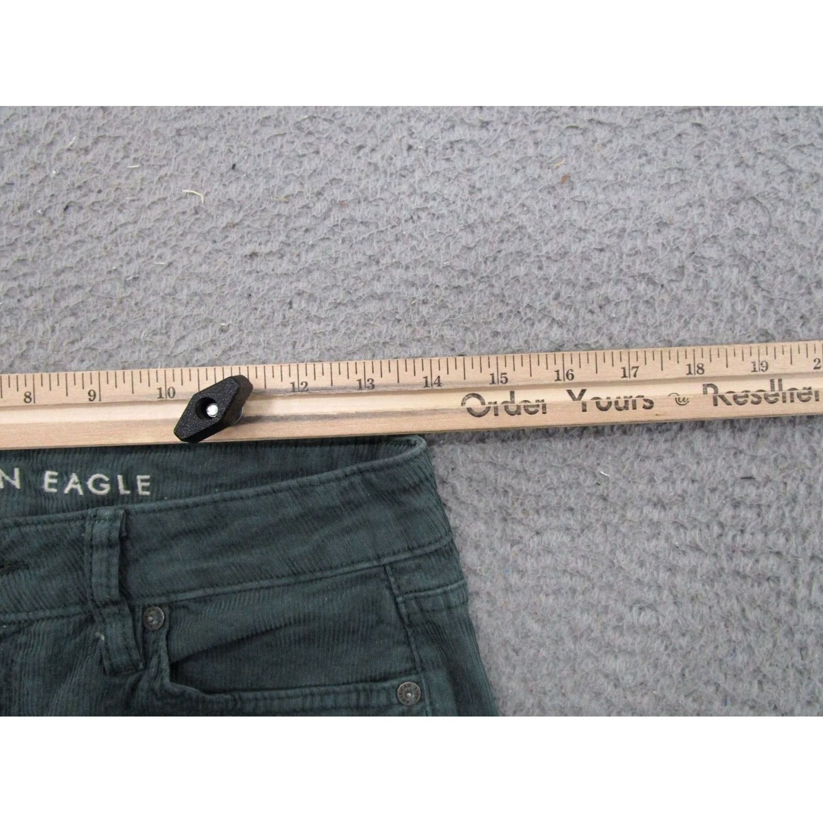American Eagle Outfitters American Eagle Straight Leg Green Corduroy Jeans Size 4 Stretch Women’s Size 27" / US 4 / IT 40 - 7 Thumbnail