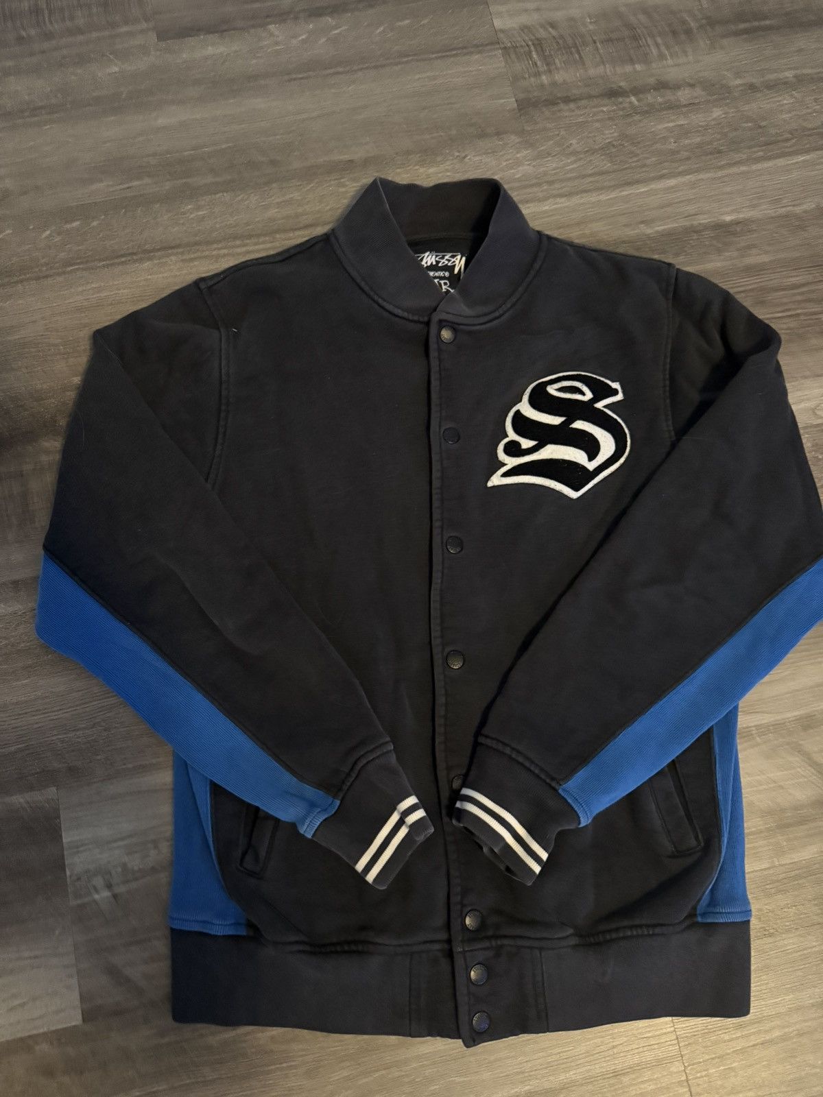Stussy Black Stussy Varsity Jacket Size US M / EU 48-50 / 2 - 1 Thumbnail