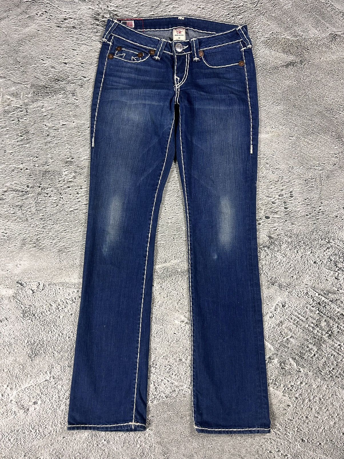 True Religion True Religion jeans flared vintage denim pants navy blue Size 28" / US 6 / IT 42 - 6 Thumbnail