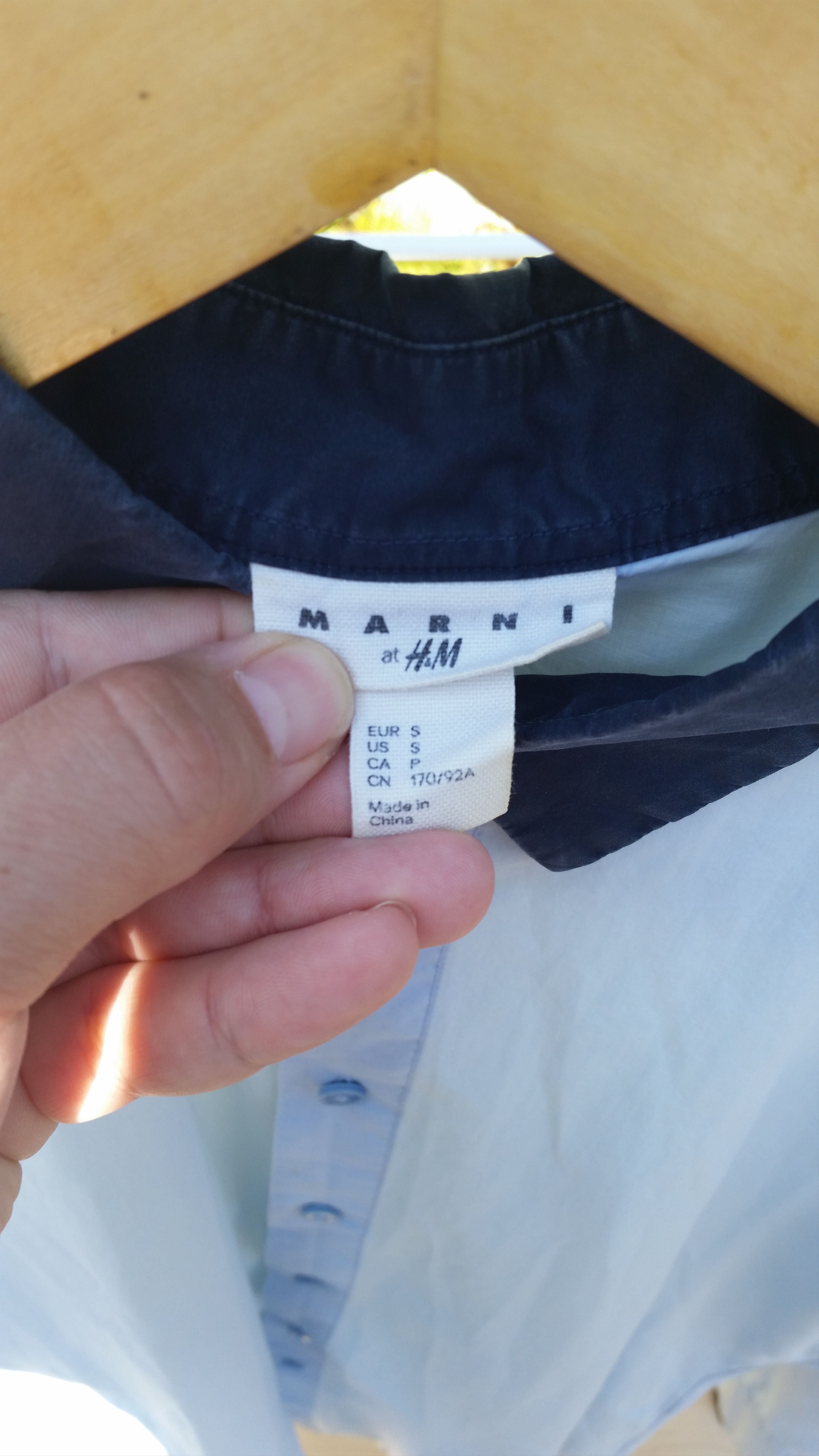 Marni Contrast collar poplin long sleeve shirt Size US S / EU 44-46 / 1 - 3 Thumbnail