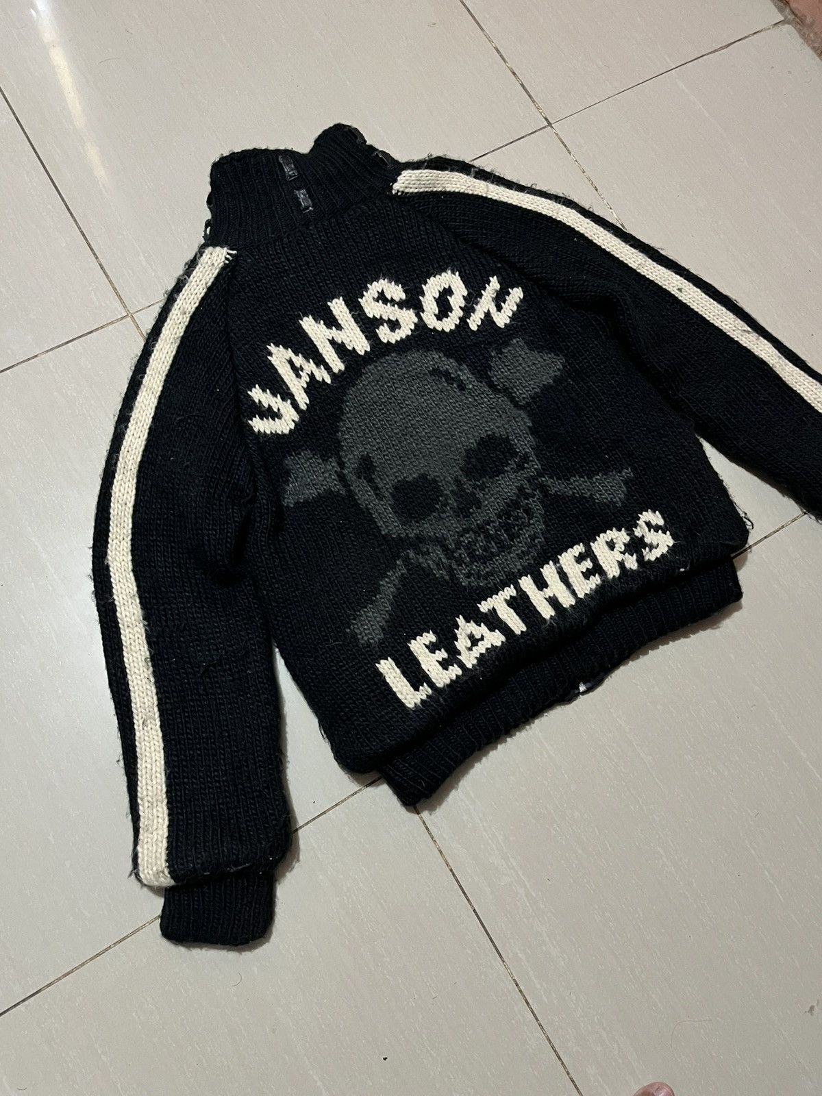 Vanson Leathers Vanson Leathers Skull Knitted Jacket Size US L / EU 52-54 / 3 - 7 Thumbnail