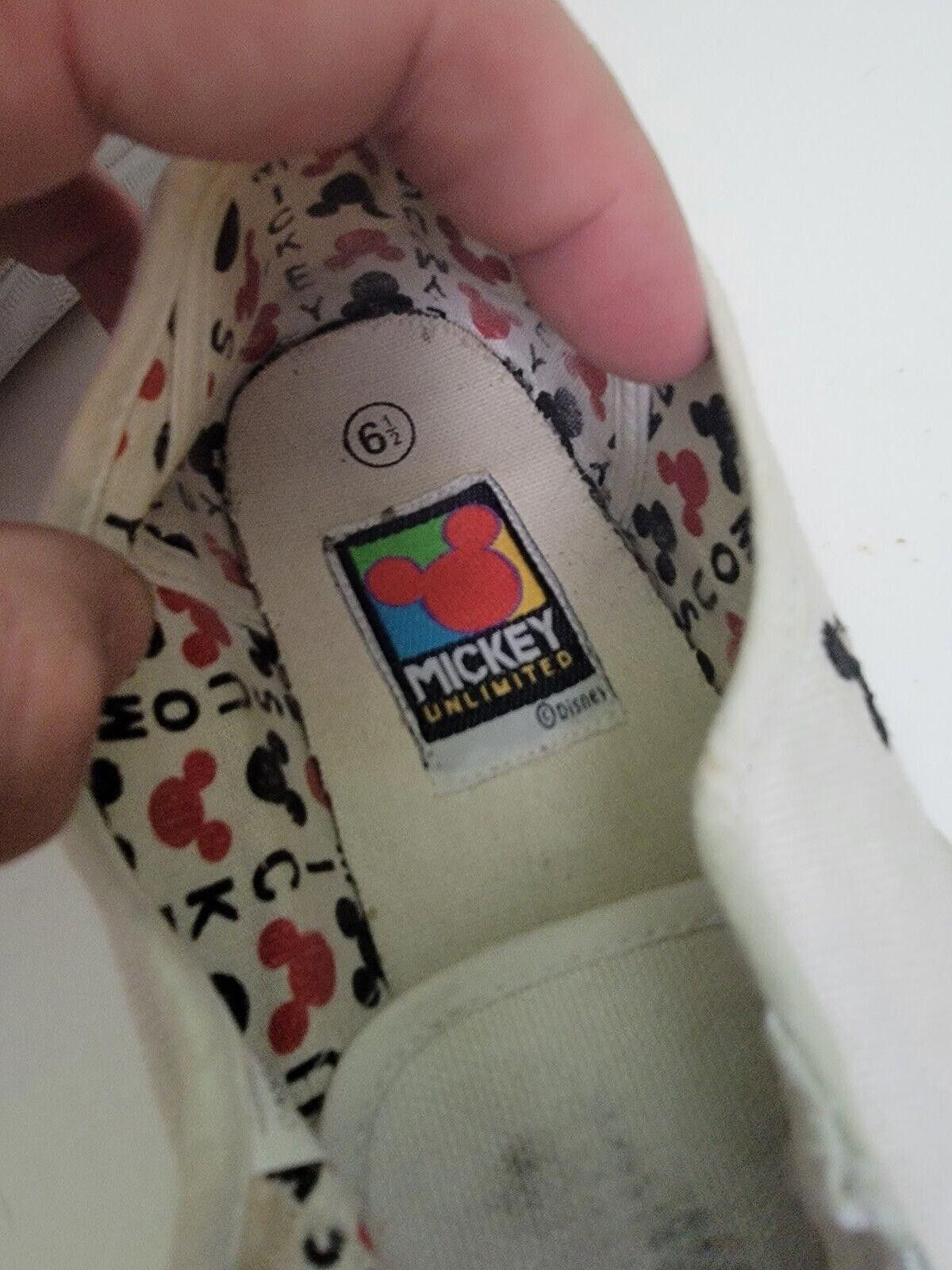 Mickey Unlimited Mickey Mouse Sneakers Canvas Shoes Vintage Disney Womens 6.5 Size US 6.5 / IT 36.5 - 12 Thumbnail