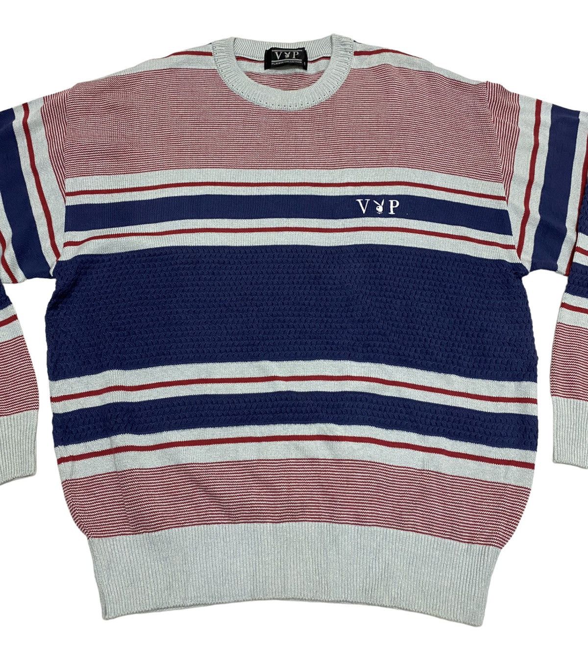 Playboy × Vintage Vintage Playboy Stripe Knitwear Crewneck (C2) Size US M / EU 48-50 / 2 - 2 Thumbnail