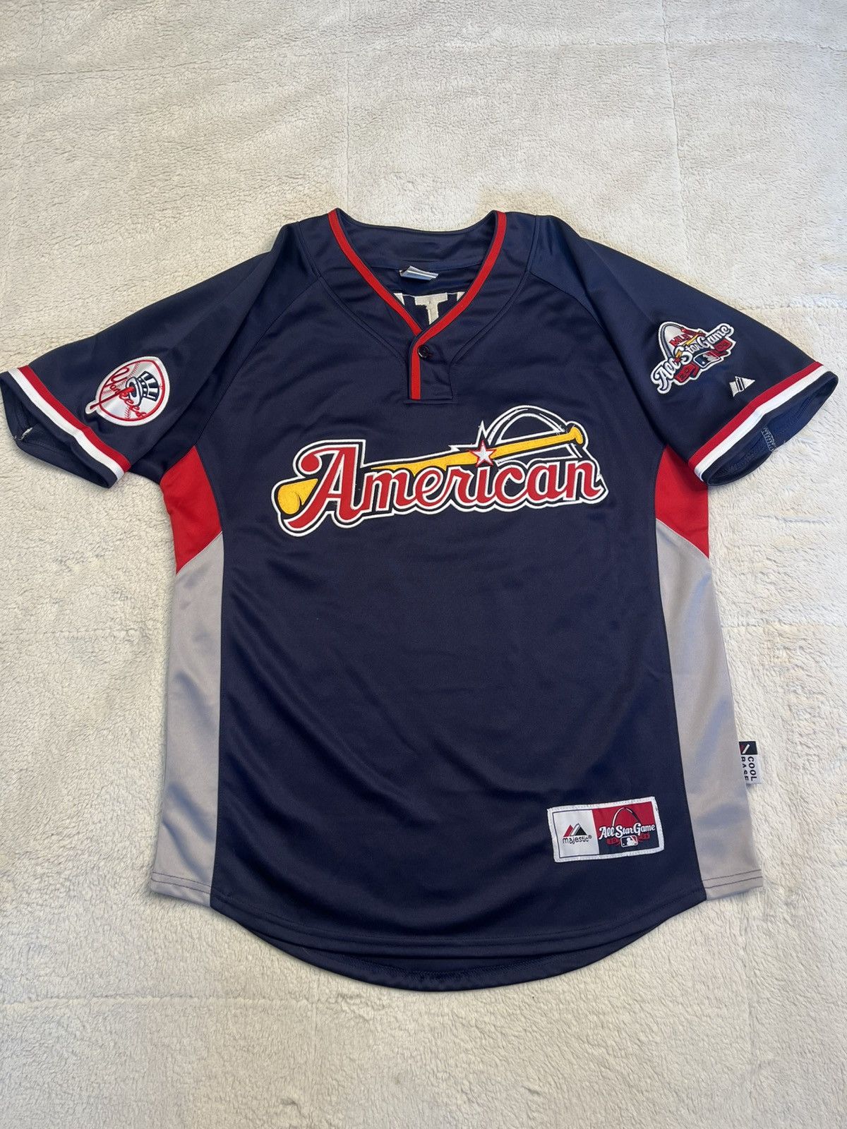 Majestic Majestic New York Yankees Derek Jeter 2009 All Star Jersey Size US XL / EU 56 / 4 - 1 Thumbnail