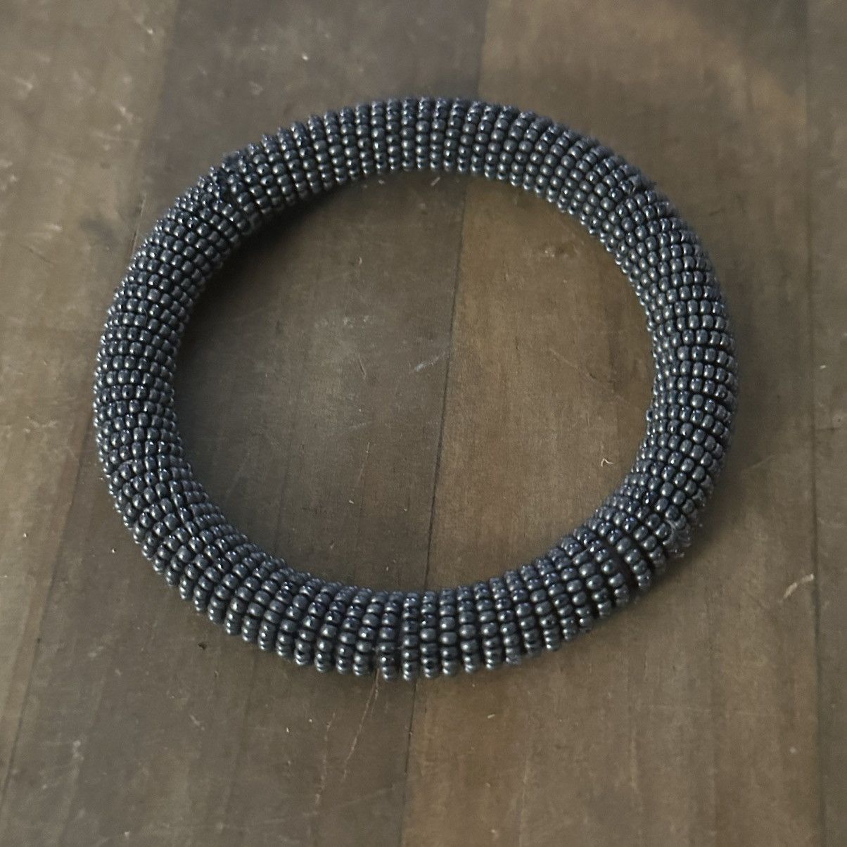 Other Dark silver beaded bangle bracelet Size ONE SIZE - 3 Thumbnail