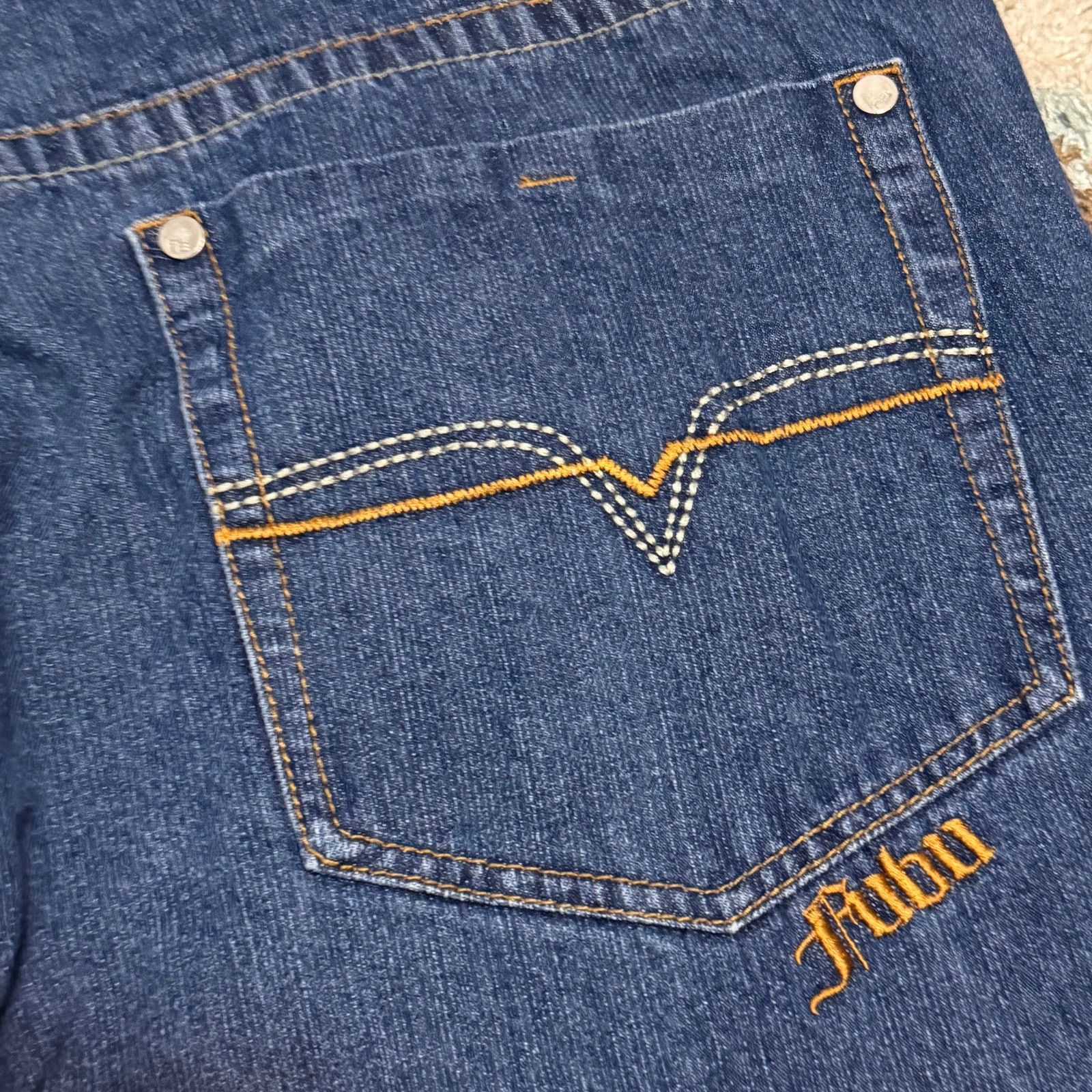Fubu Vintage Fubu The Collection Baggy Jean Shorts Size 42 Y2K Size US 42 / EU 58 - 3 Thumbnail